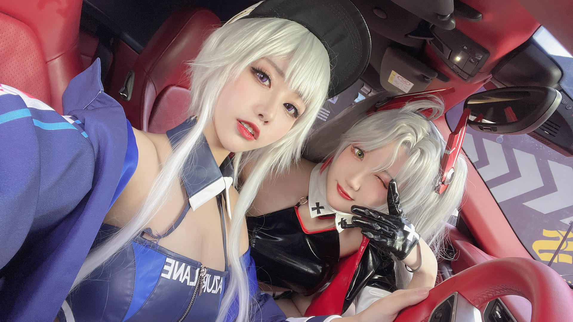 瓜希酱 NO.082 &Momoko葵葵 碧蓝航线 欧根&企业 赛车女郎 [58P-277MB]-自拍_第1集