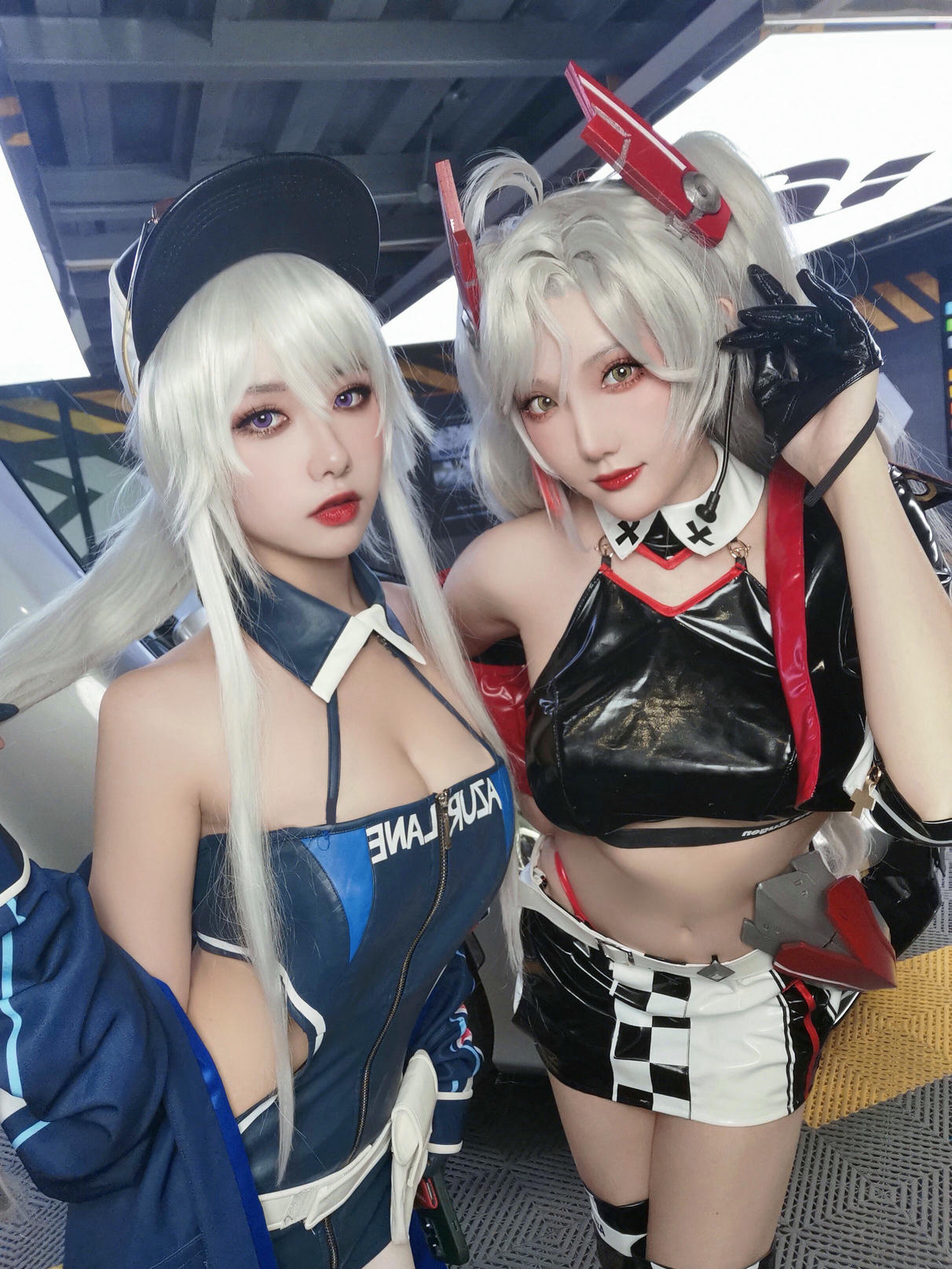 瓜希酱 NO.082 &Momoko葵葵 碧蓝航线 欧根&企业 赛车女郎 [58P-277MB]-自拍_第1集