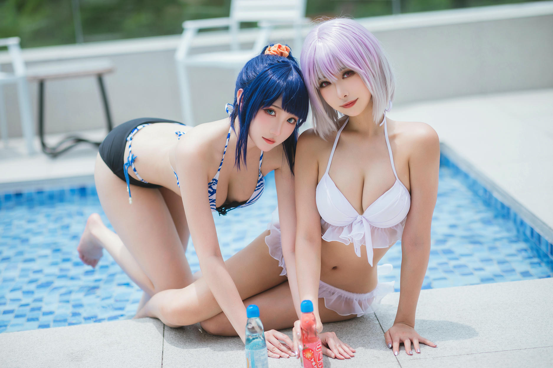 瓜希酱 NO.083 &Momoko葵葵 宝多六花 新条茜 泳装[85P-340.7M]_第2集