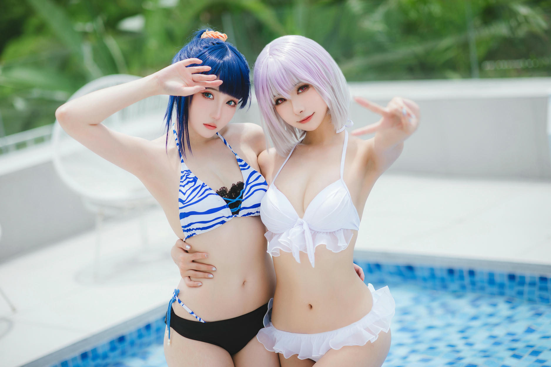 瓜希酱 NO.083 &Momoko葵葵 宝多六花 新条茜 泳装[85P-340.7M]_第2集