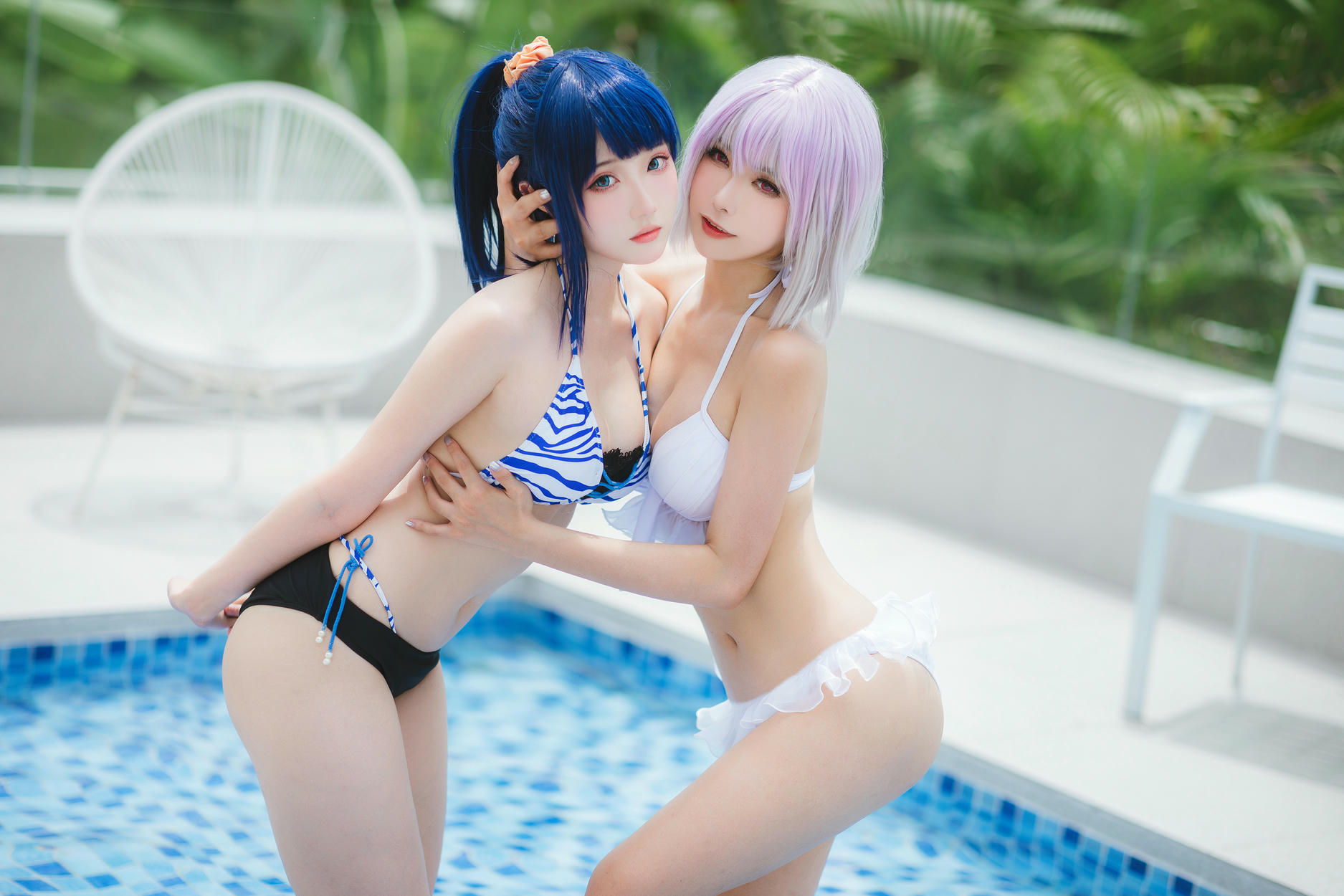 瓜希酱 NO.083 &Momoko葵葵 宝多六花 新条茜 泳装[85P-340.7M]_第2集