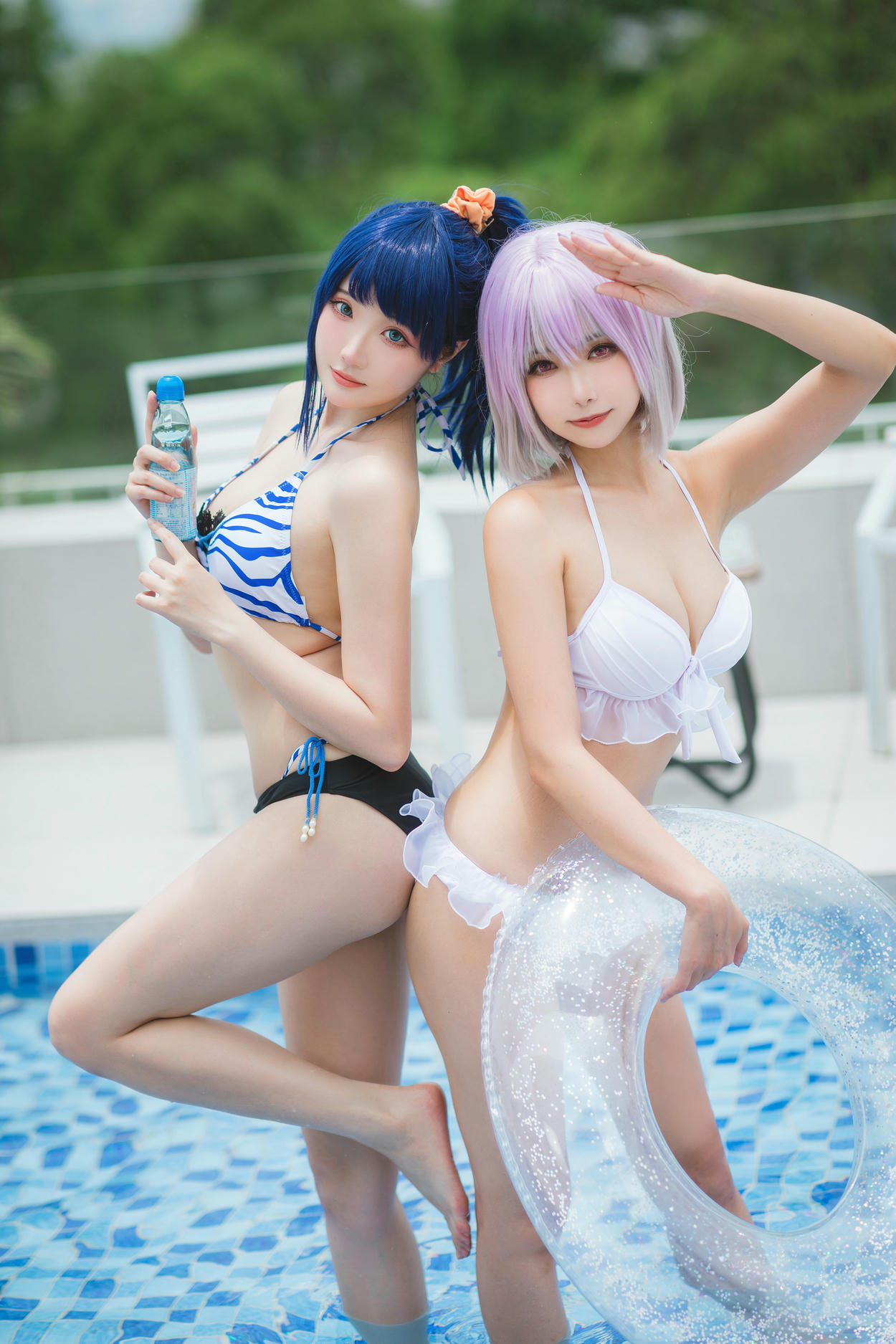 瓜希酱 NO.083 &Momoko葵葵 宝多六花 新条茜 泳装[85P-340.7M]_第2集