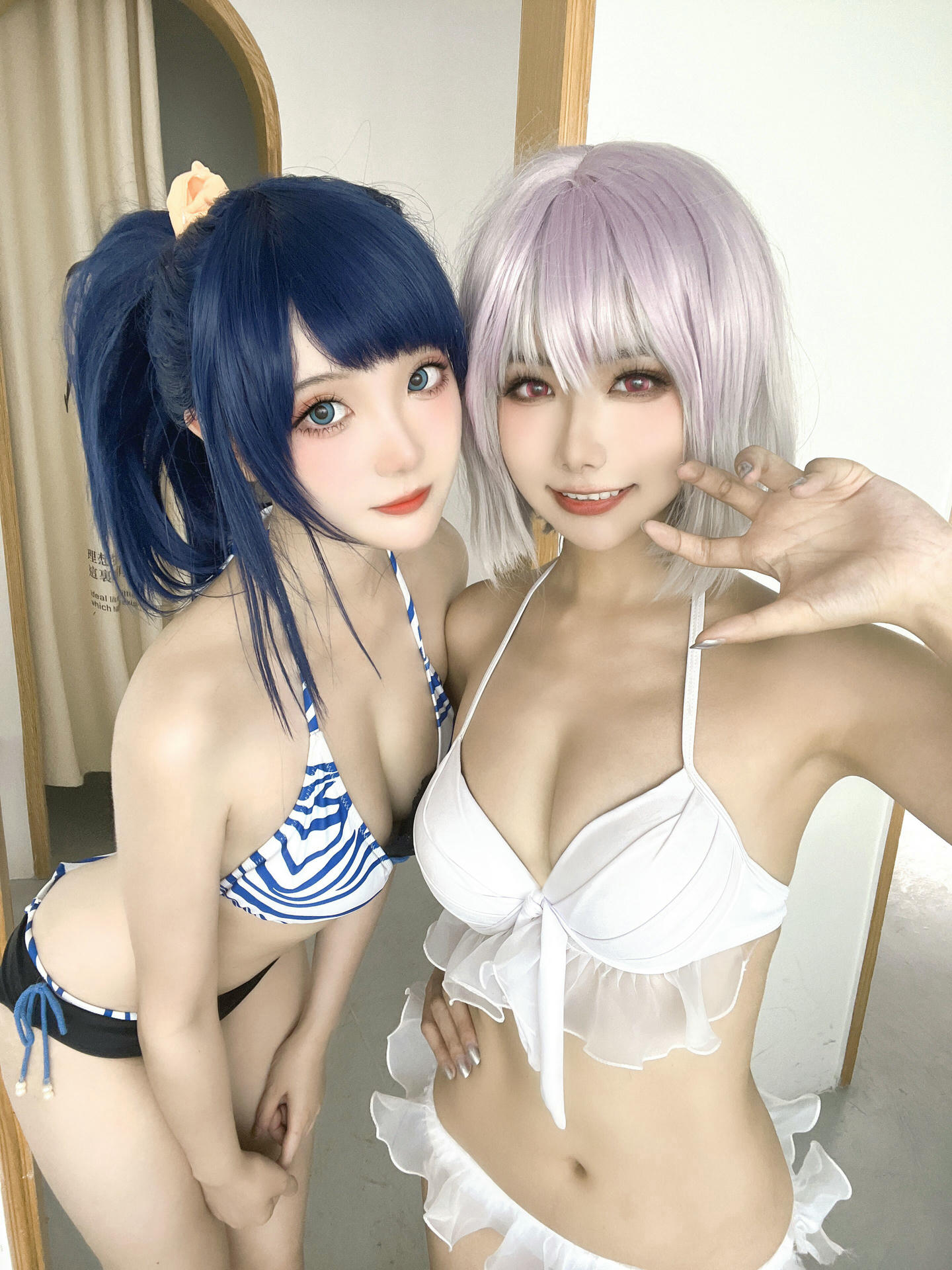 瓜希酱 NO.083 &Momoko葵葵 宝多六花 新条茜 泳装[85P-340.7M]_第4集