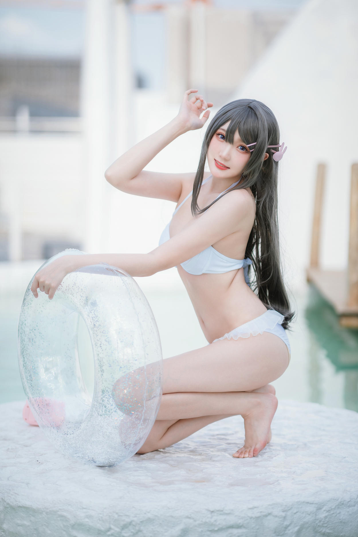 瓜希酱 NO.093 樱岛麻衣 泳装[28P-46.6M]_第1集