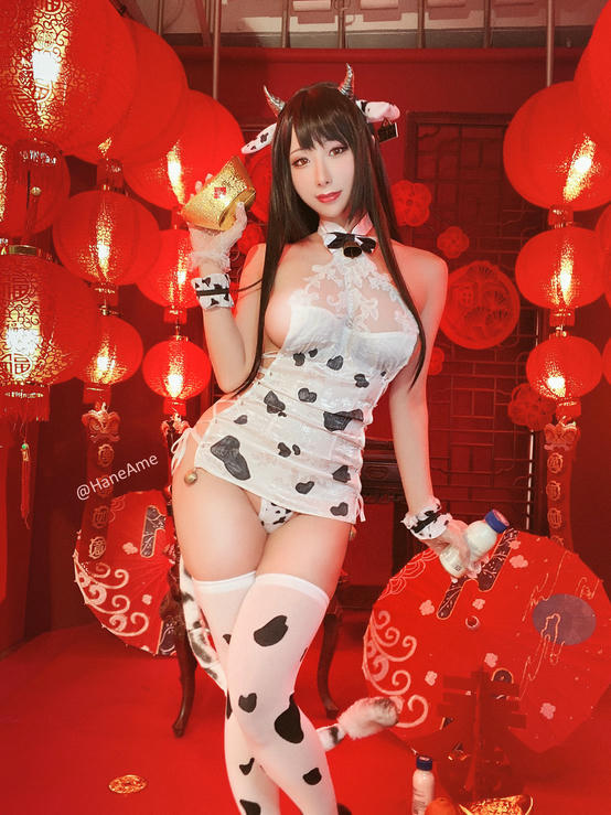 HaneAme雨波 NO.024 Original Cow 小奶牛旗袍[31P+1V-69.46MB]_第1集