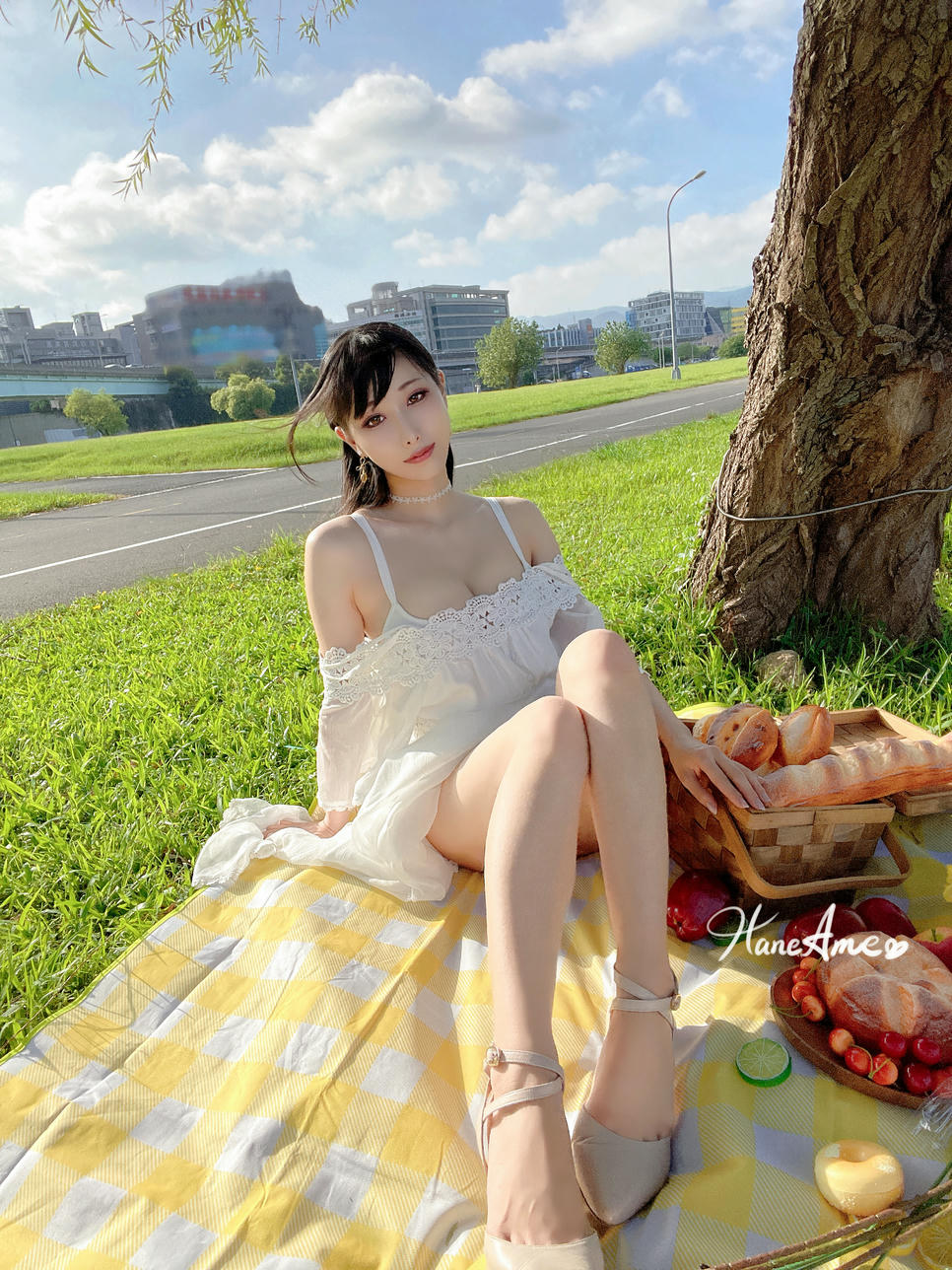 HaneAme雨波 NO.117 私服-夏日瑟瑟野餐[47P-198.6MB]_第3集