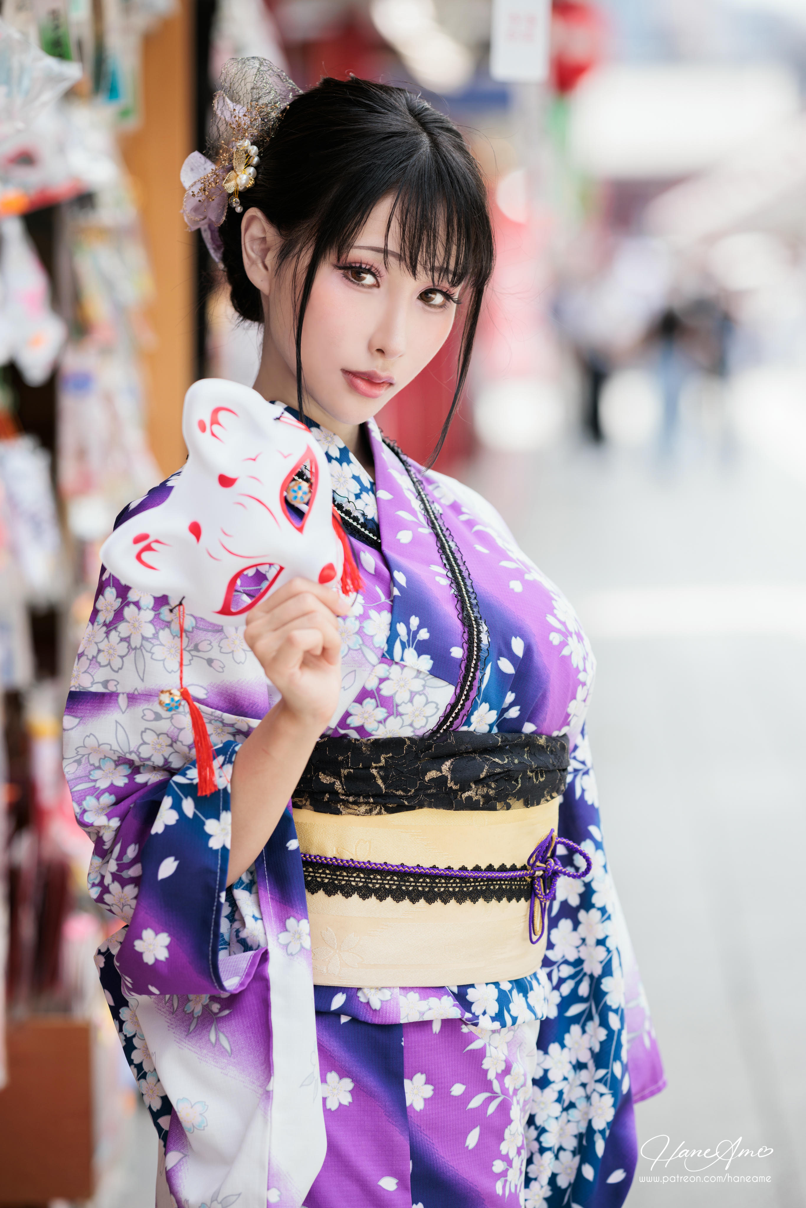 HaneAme雨波 NO.147 新年紫罗兰浴衣[110P-1.71G]_第4集