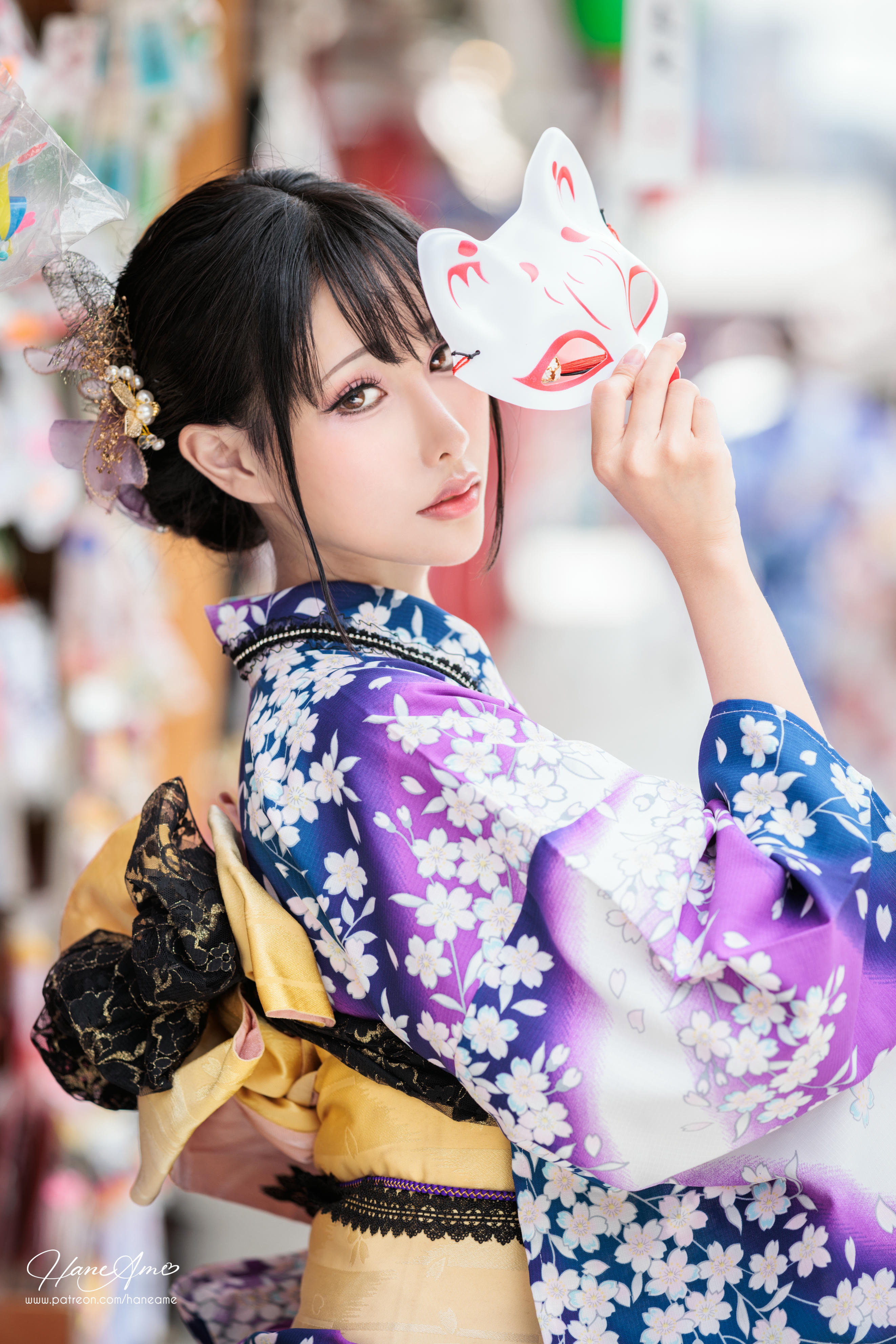 HaneAme雨波 NO.147 新年紫罗兰浴衣[110P-1.71G]_第4集