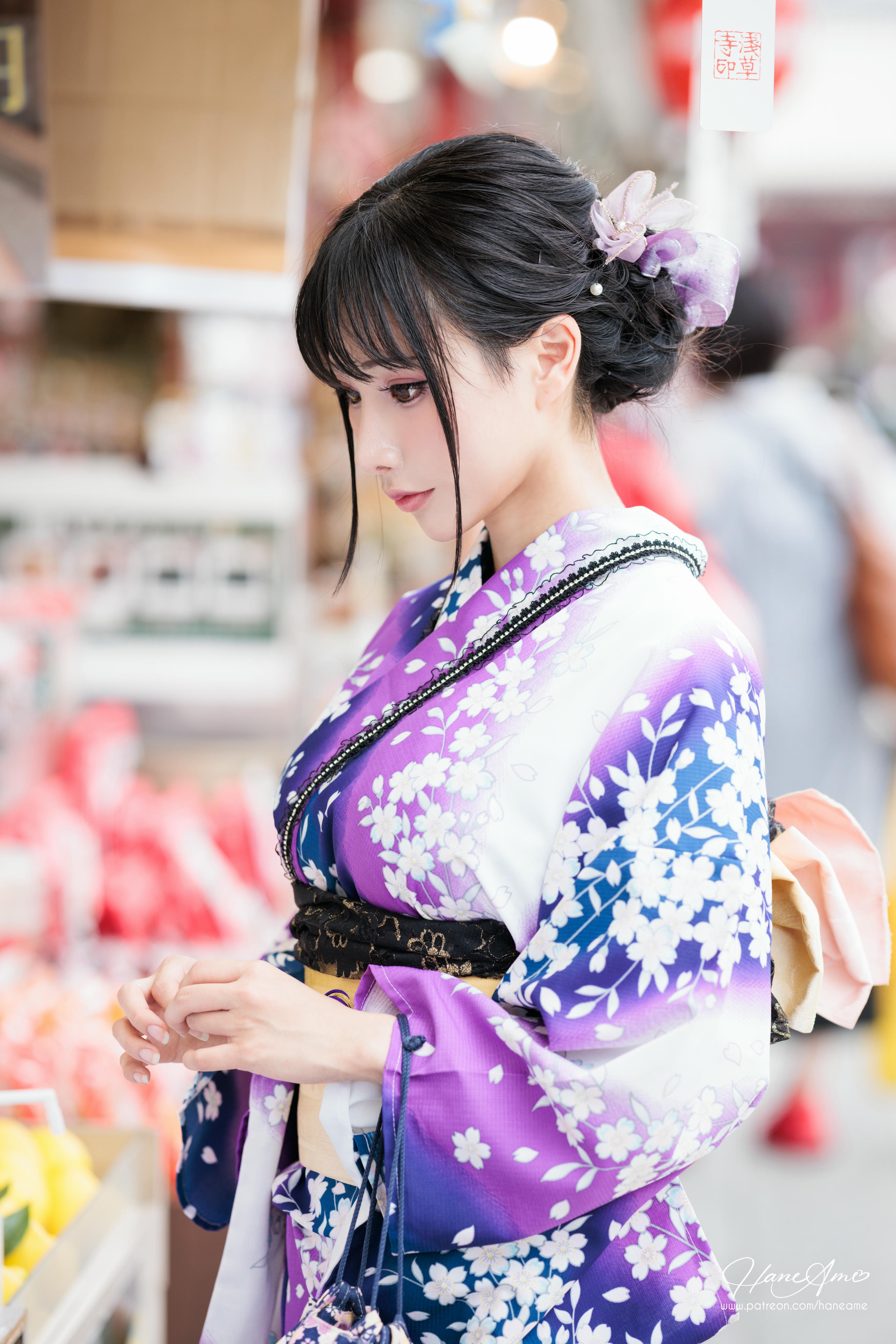 HaneAme雨波 NO.147 新年紫罗兰浴衣[110P-1.71G]_第4集