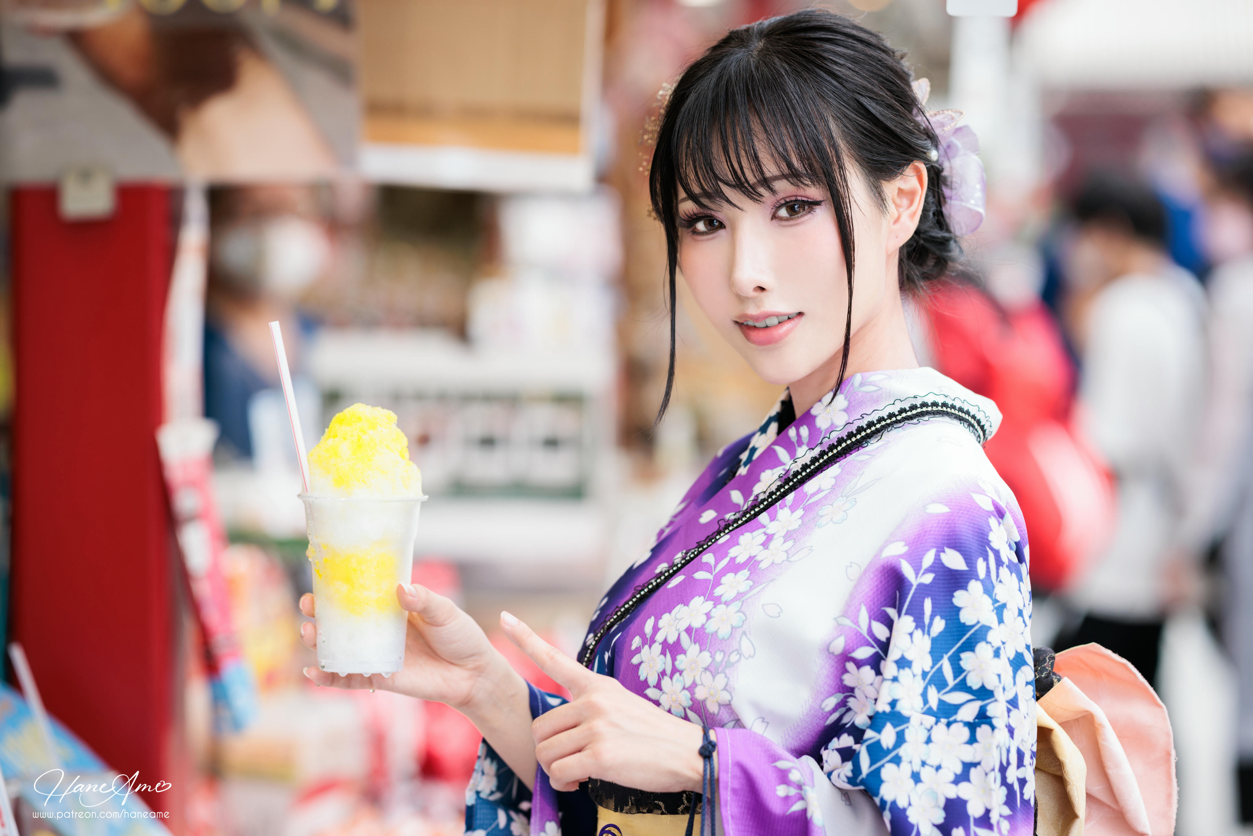 HaneAme雨波 NO.147 新年紫罗兰浴衣[110P-1.71G]_第4集