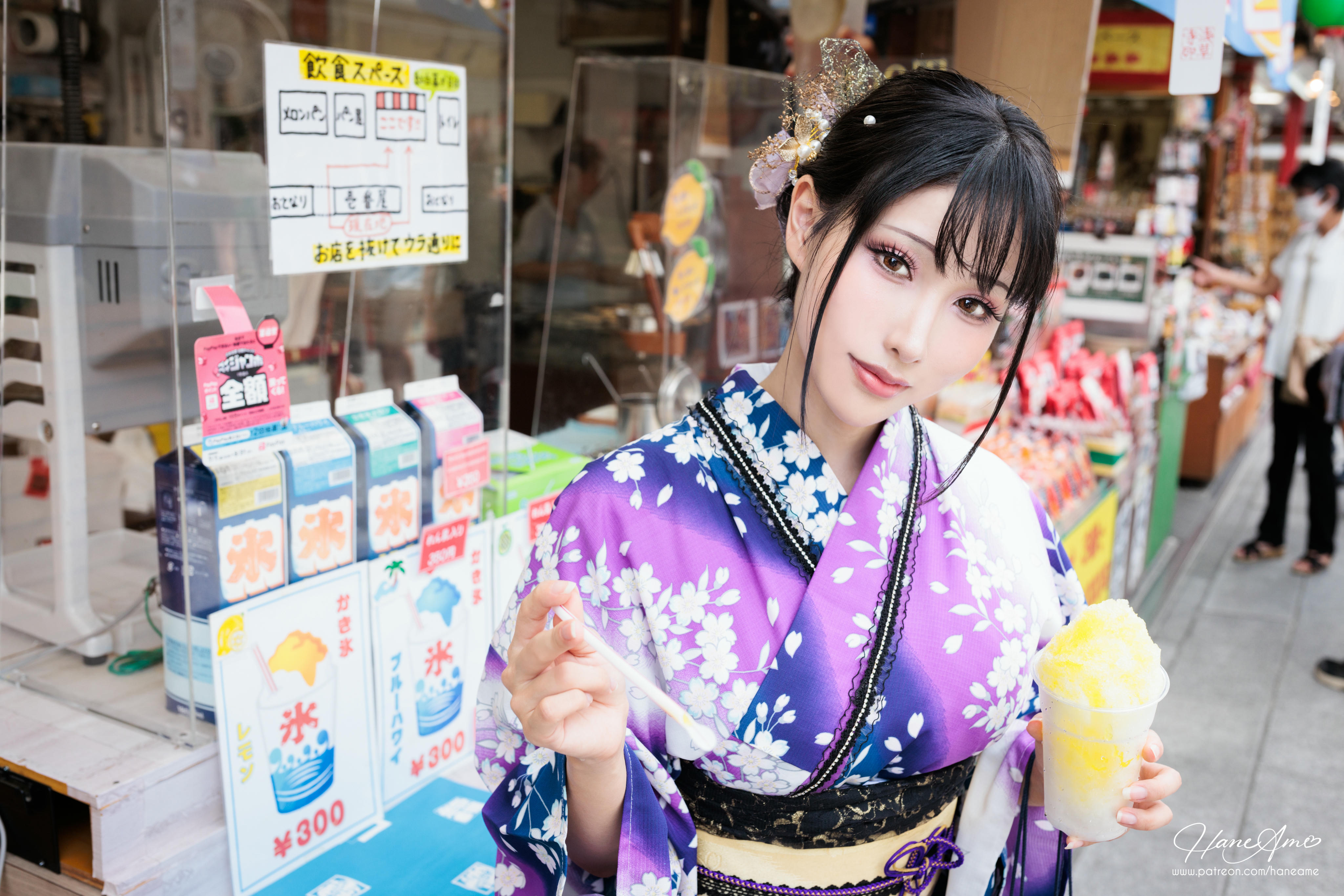 HaneAme雨波 NO.147 新年紫罗兰浴衣[110P-1.71G]_第4集