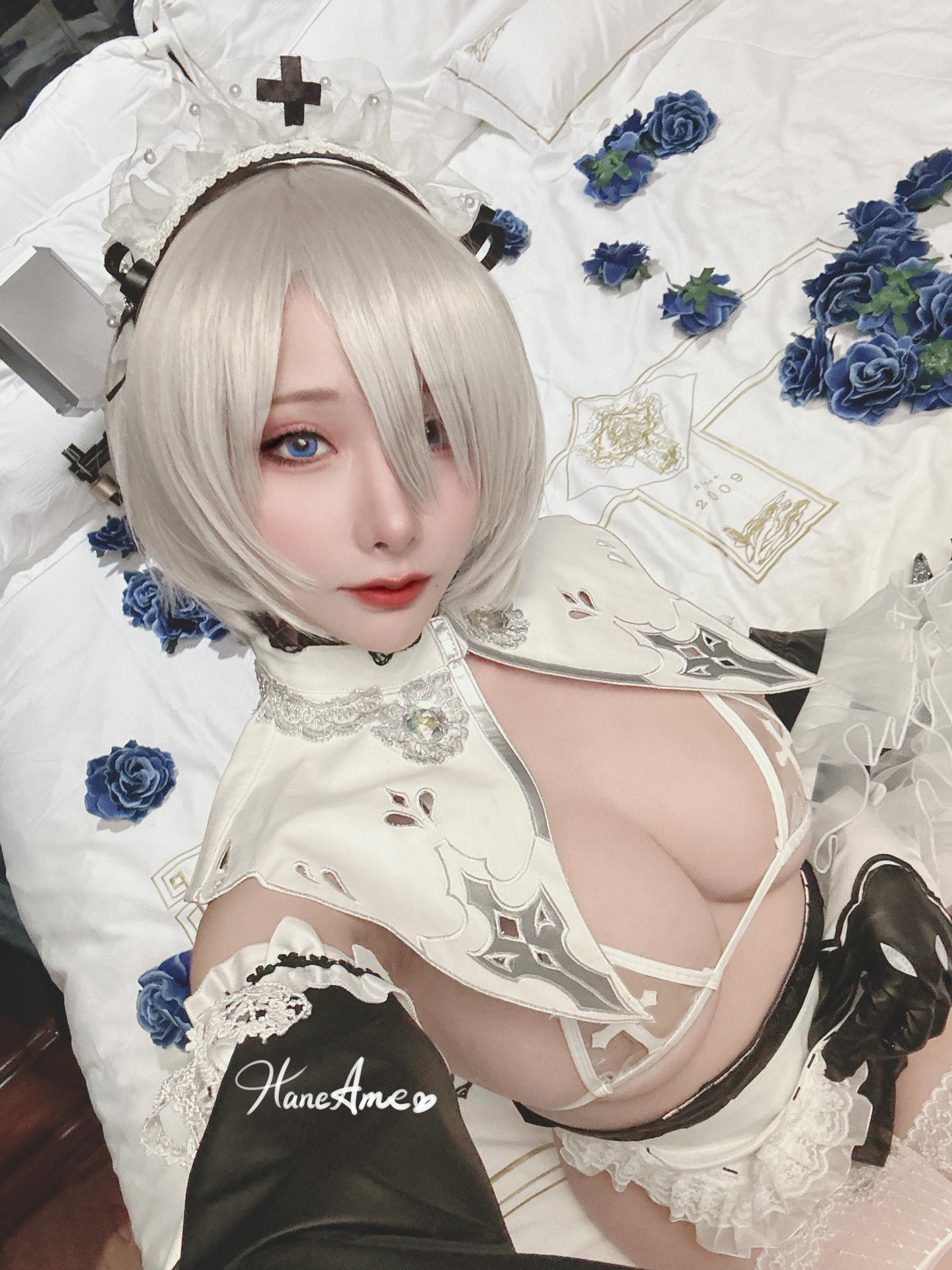HaneAme雨波 NO.158  原創罪惡修女+尼爾自動人型 自拍组合 [123P19V-1.91GB]-Selfie_第6集