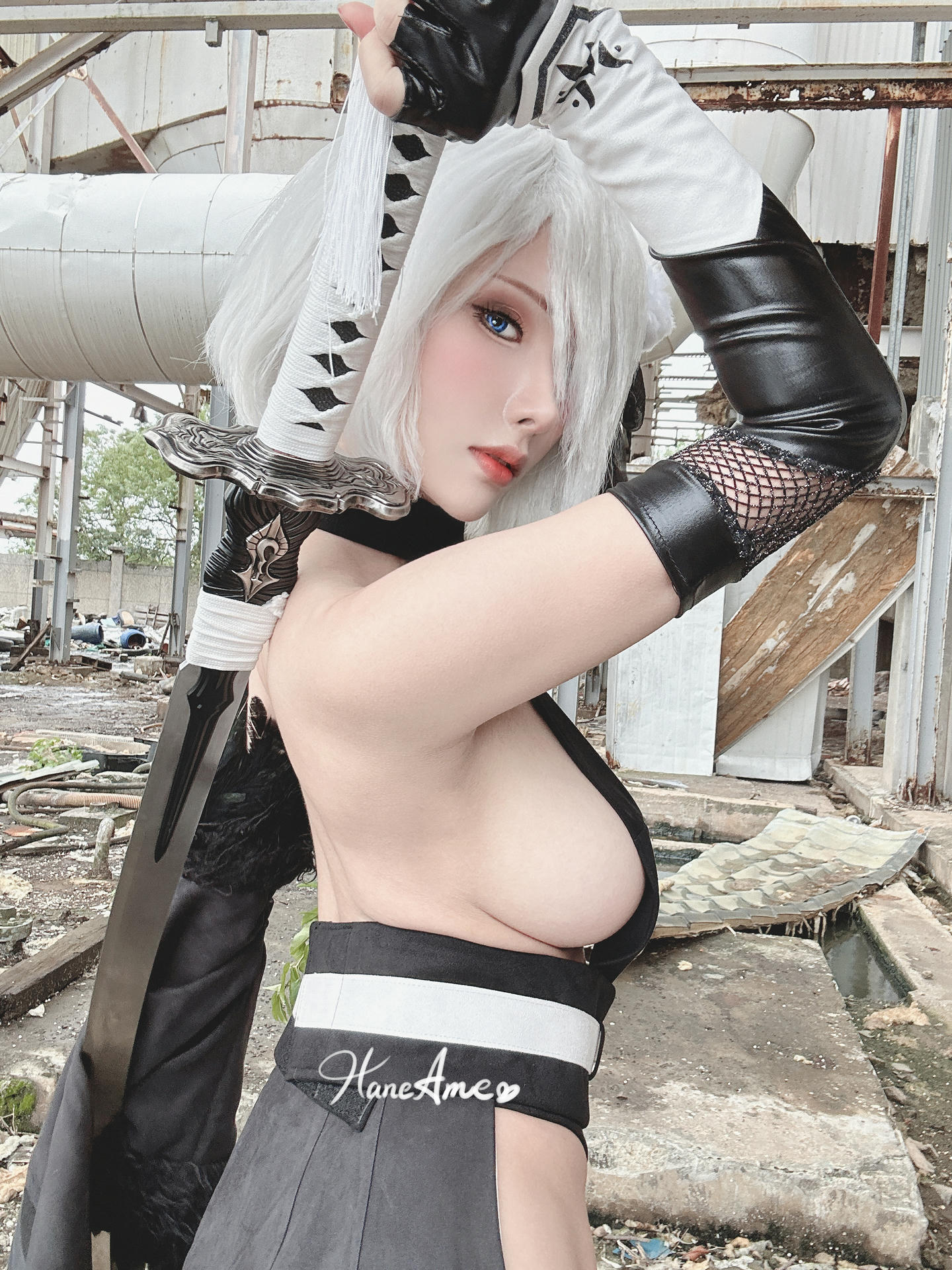 HaneAme雨波 NO.158  原創罪惡修女+尼爾自動人型 自拍组合 [123P19V-1.91GB]-Selfie_第6集