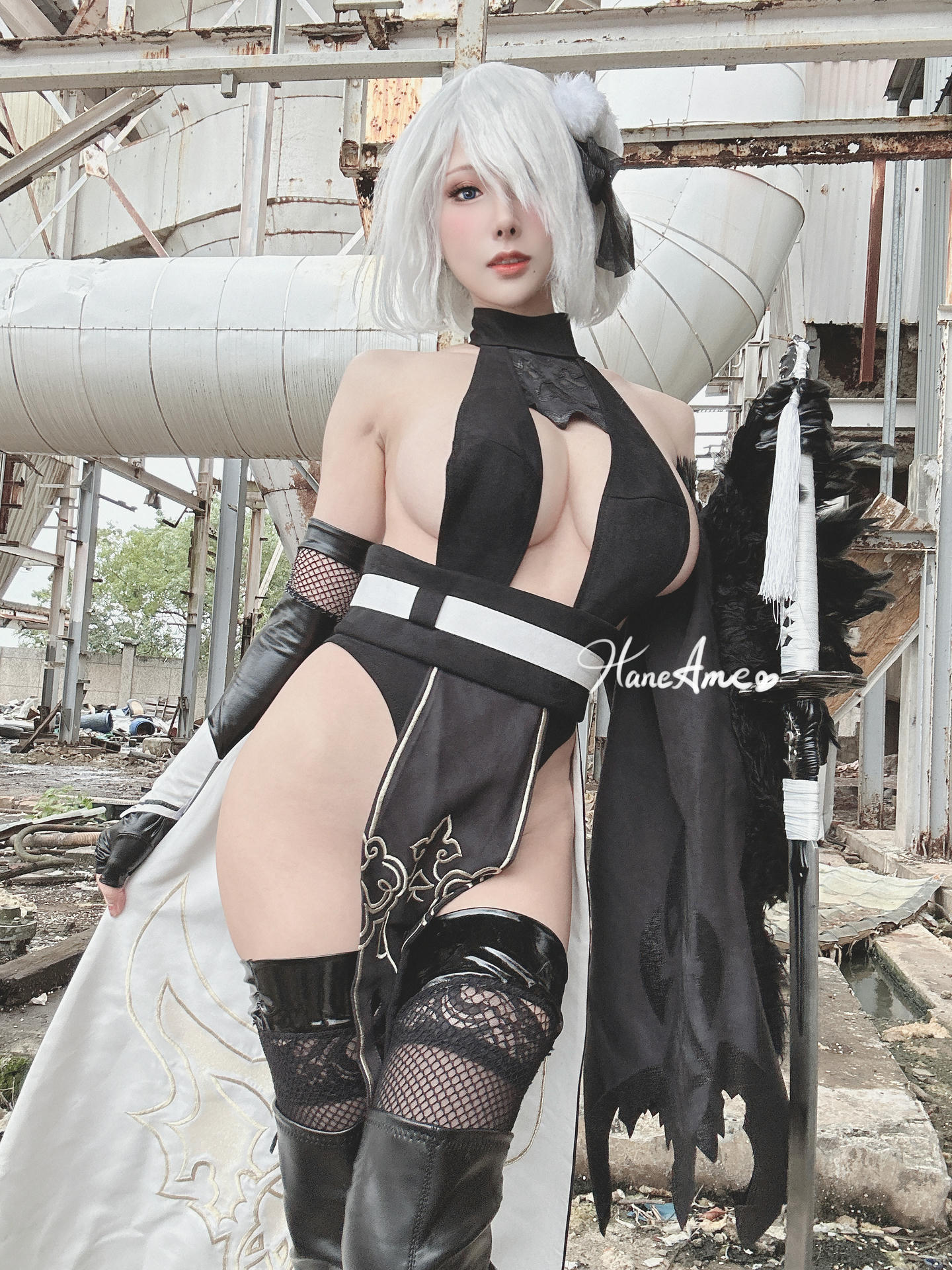 HaneAme雨波 NO.158  原創罪惡修女+尼爾自動人型 自拍组合 [123P19V-1.91GB]-Selfie_第6集