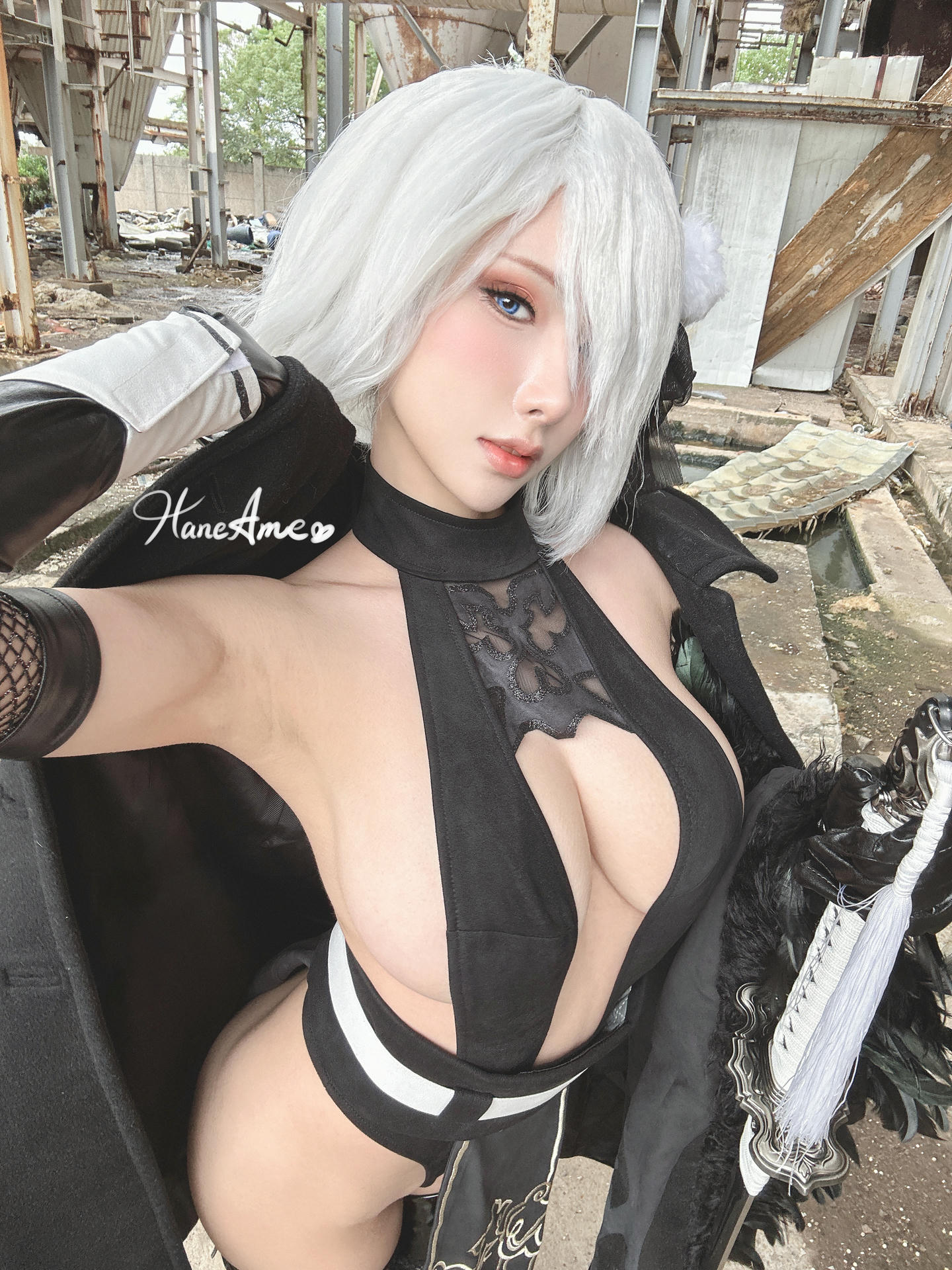 HaneAme雨波 NO.158  原創罪惡修女+尼爾自動人型 自拍组合 [123P19V-1.91GB]-Selfie_第6集