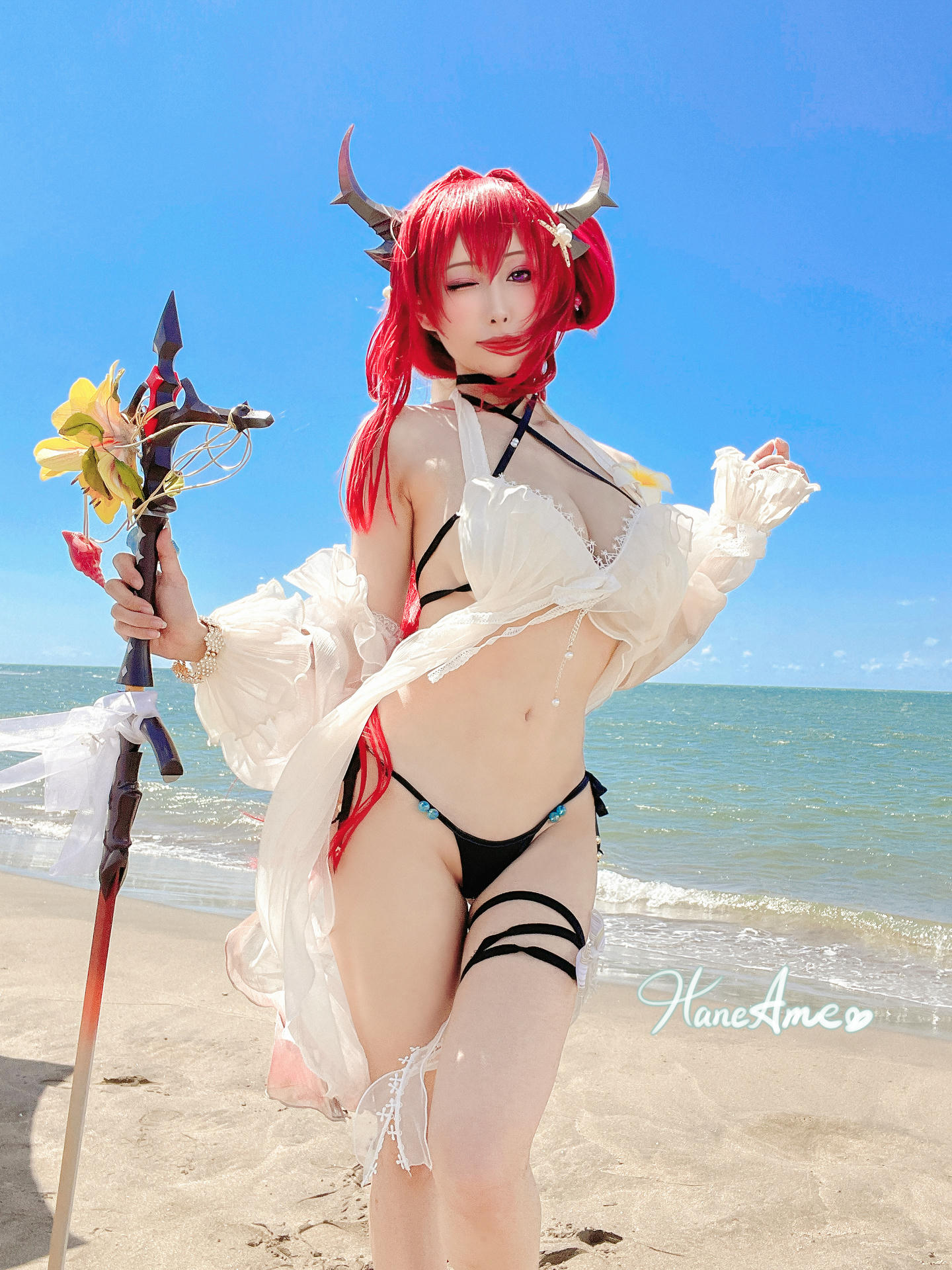 HaneAme雨波 NO.209 9月 Arknights_Surtr_官方泳裝 [38P3V 334MB]_第2集