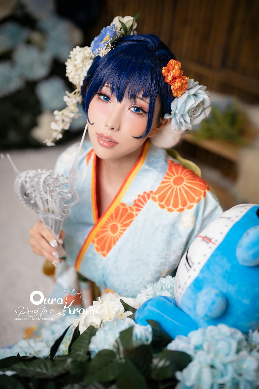 HaneAme雨波 NO.213 Hololive_ Kronii _ Photobook ＿時間寫真書 [110P-405MB]-2.Kimono_第1集