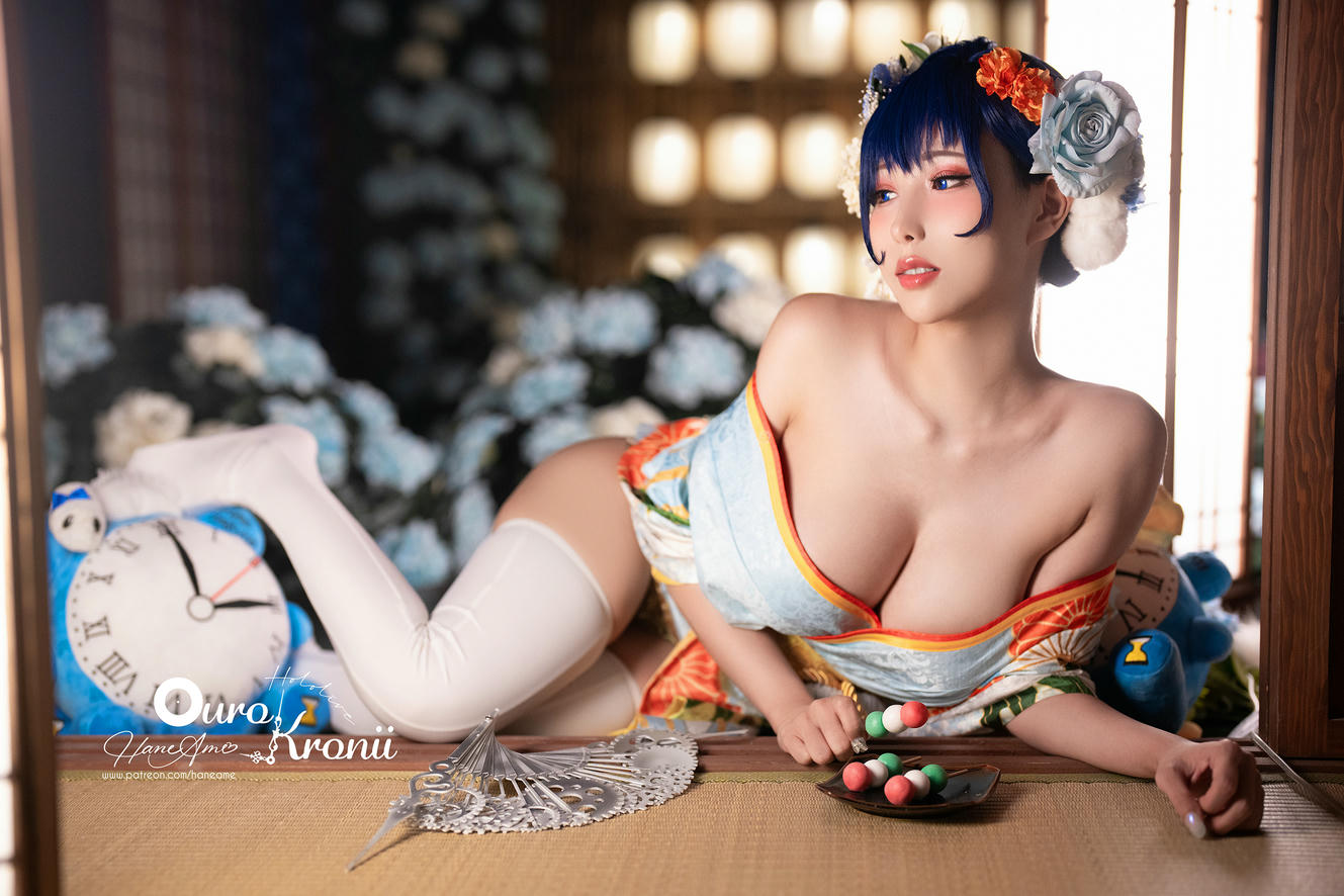 HaneAme雨波 NO.213 Hololive_ Kronii _ Photobook ＿時間寫真書 [110P-405MB]-2.Kimono_第1集