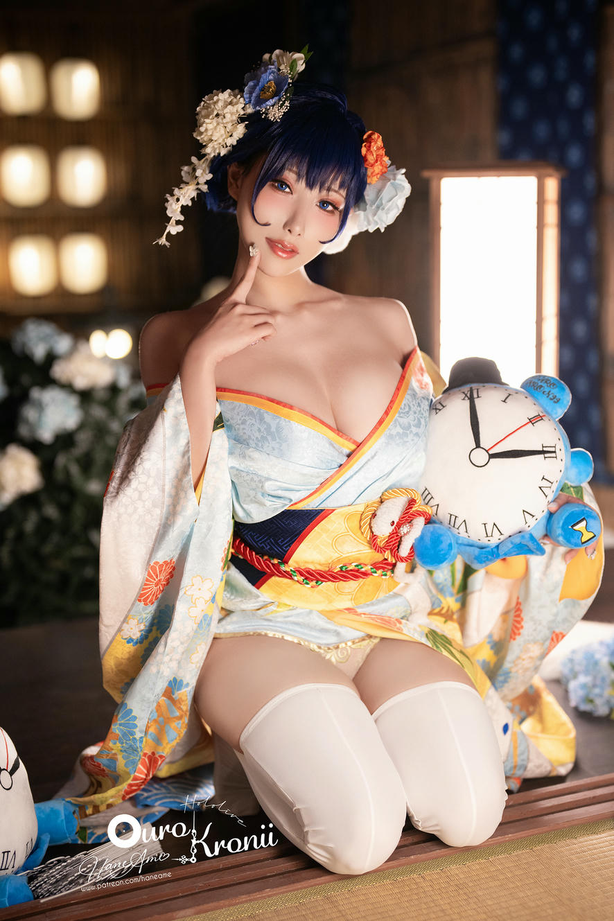 HaneAme雨波 NO.213 Hololive_ Kronii _ Photobook ＿時間寫真書 [110P-405MB]-2.Kimono_第1集