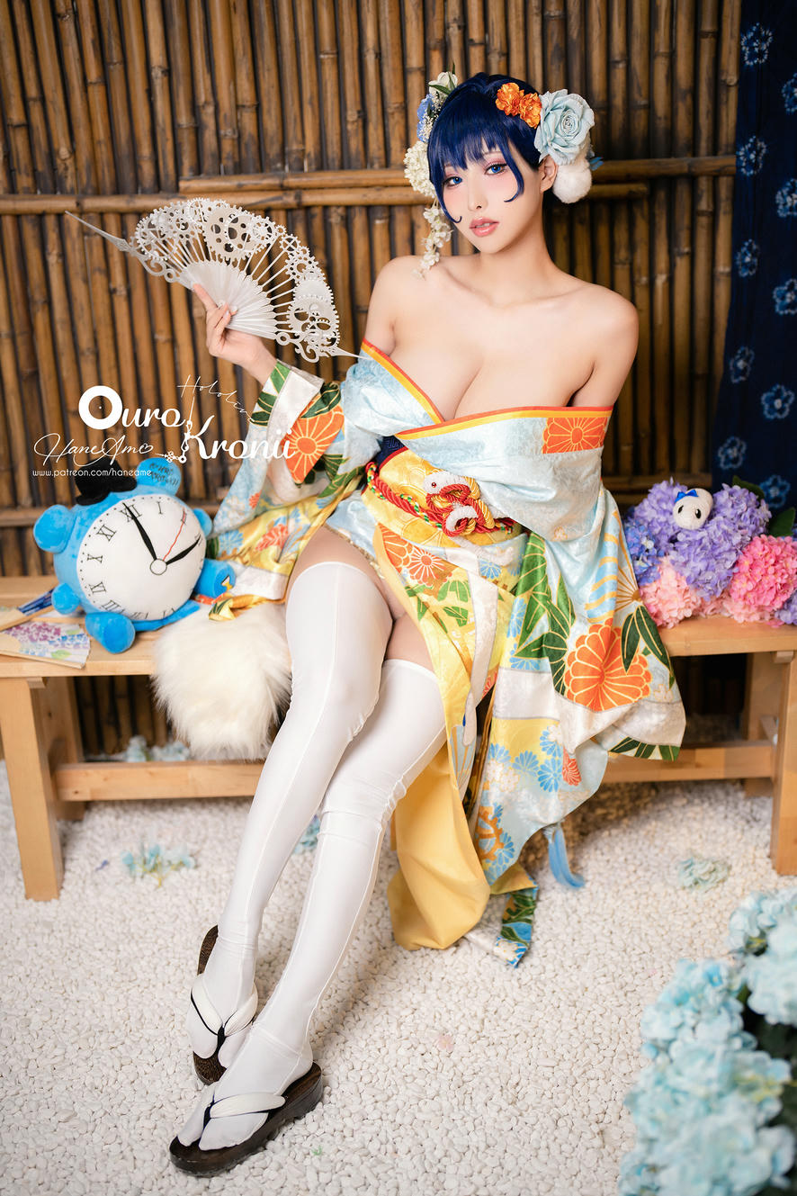 HaneAme雨波 NO.213 Hololive_ Kronii _ Photobook ＿時間寫真書 [110P-405MB]-2.Kimono_第1集