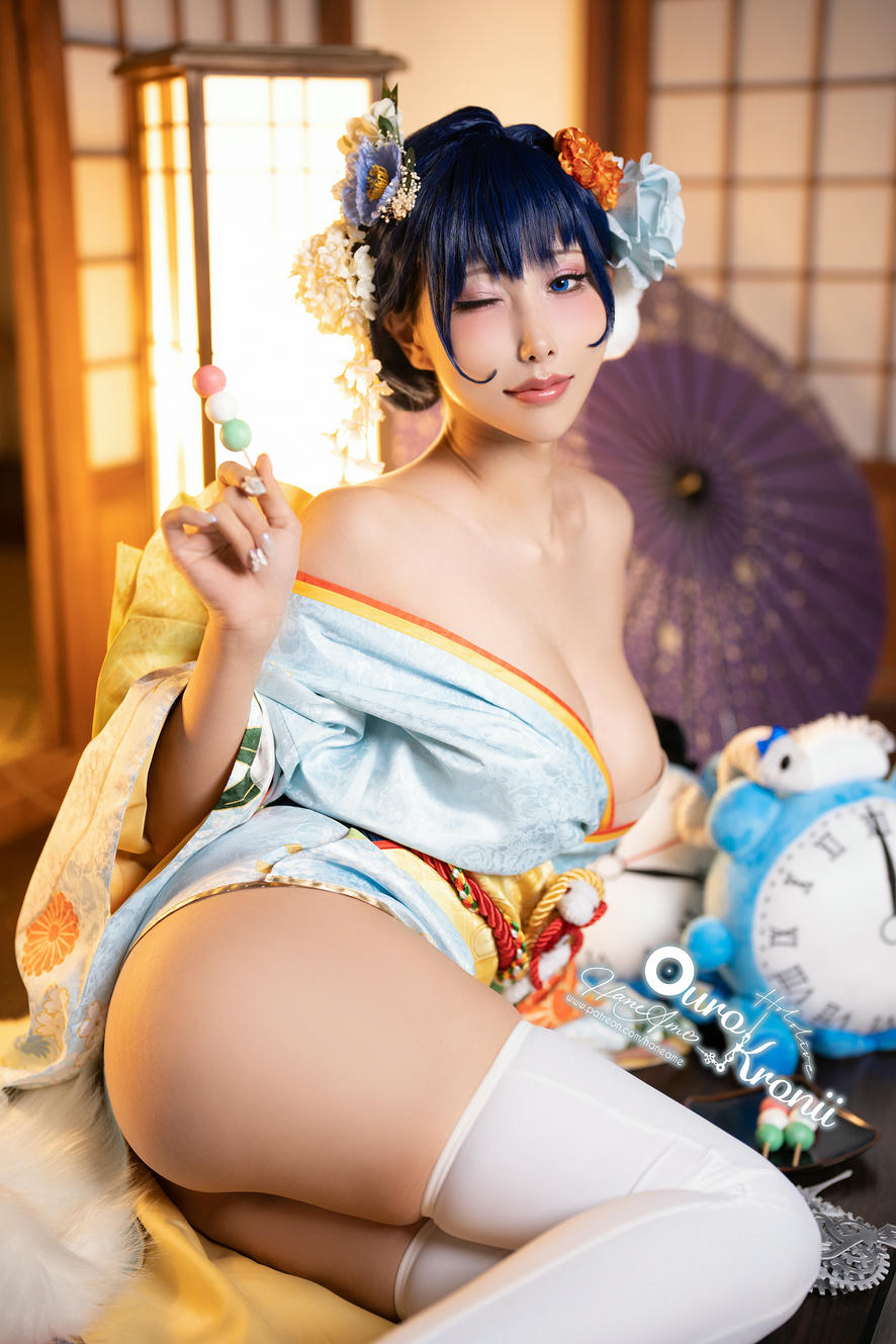 HaneAme雨波 NO.213 Hololive_ Kronii _ Photobook ＿時間寫真書 [110P-405MB]-2.Kimono_第1集