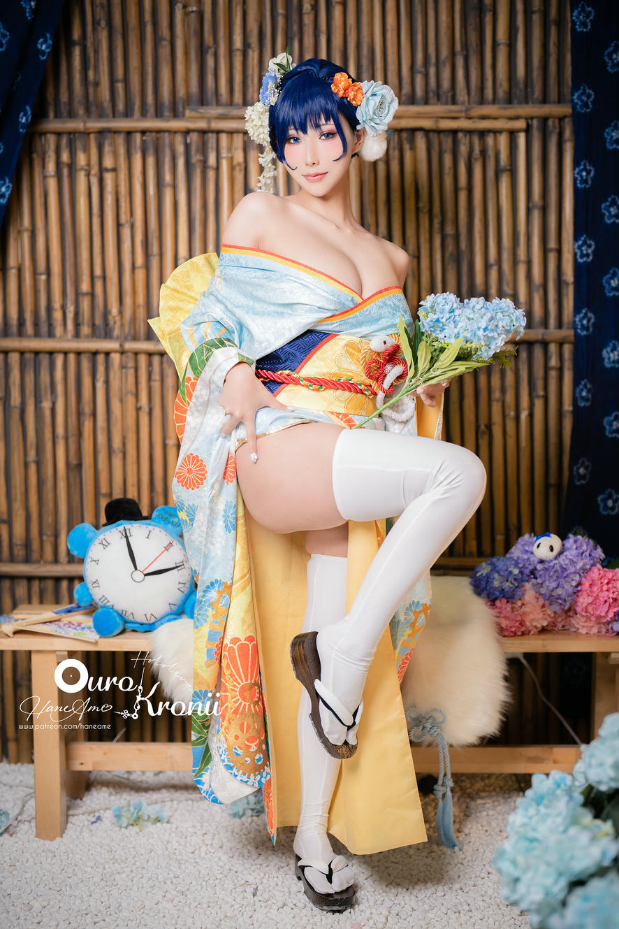 HaneAme雨波 NO.213 Hololive_ Kronii _ Photobook ＿時間寫真書 [110P-405MB]-2.Kimono_第2集