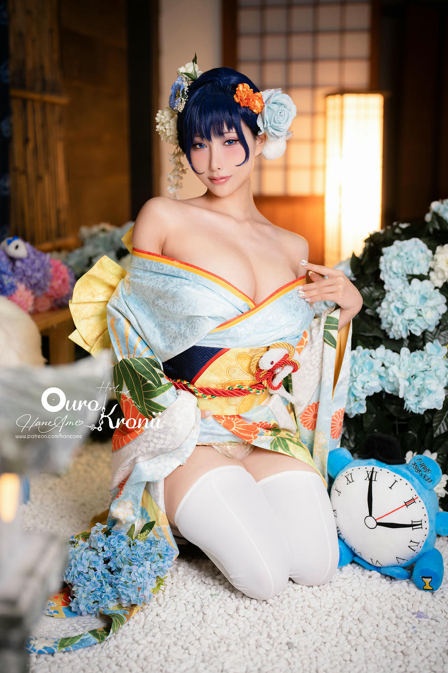 HaneAme雨波 NO.213 Hololive_ Kronii _ Photobook ＿時間寫真書 [110P-405MB]-2.Kimono_第2集
