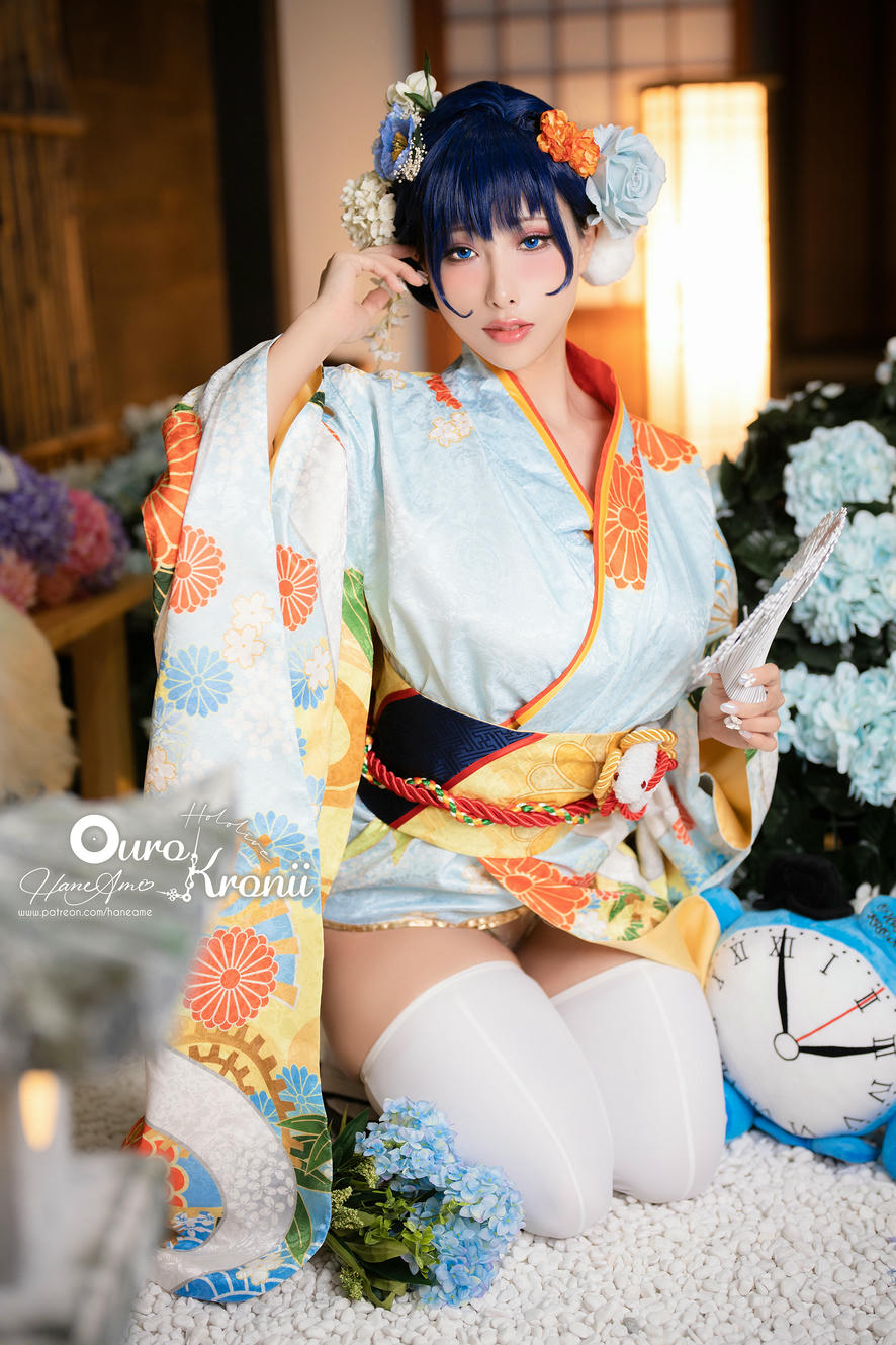 HaneAme雨波 NO.213 Hololive_ Kronii _ Photobook ＿時間寫真書 [110P-405MB]-2.Kimono_第2集