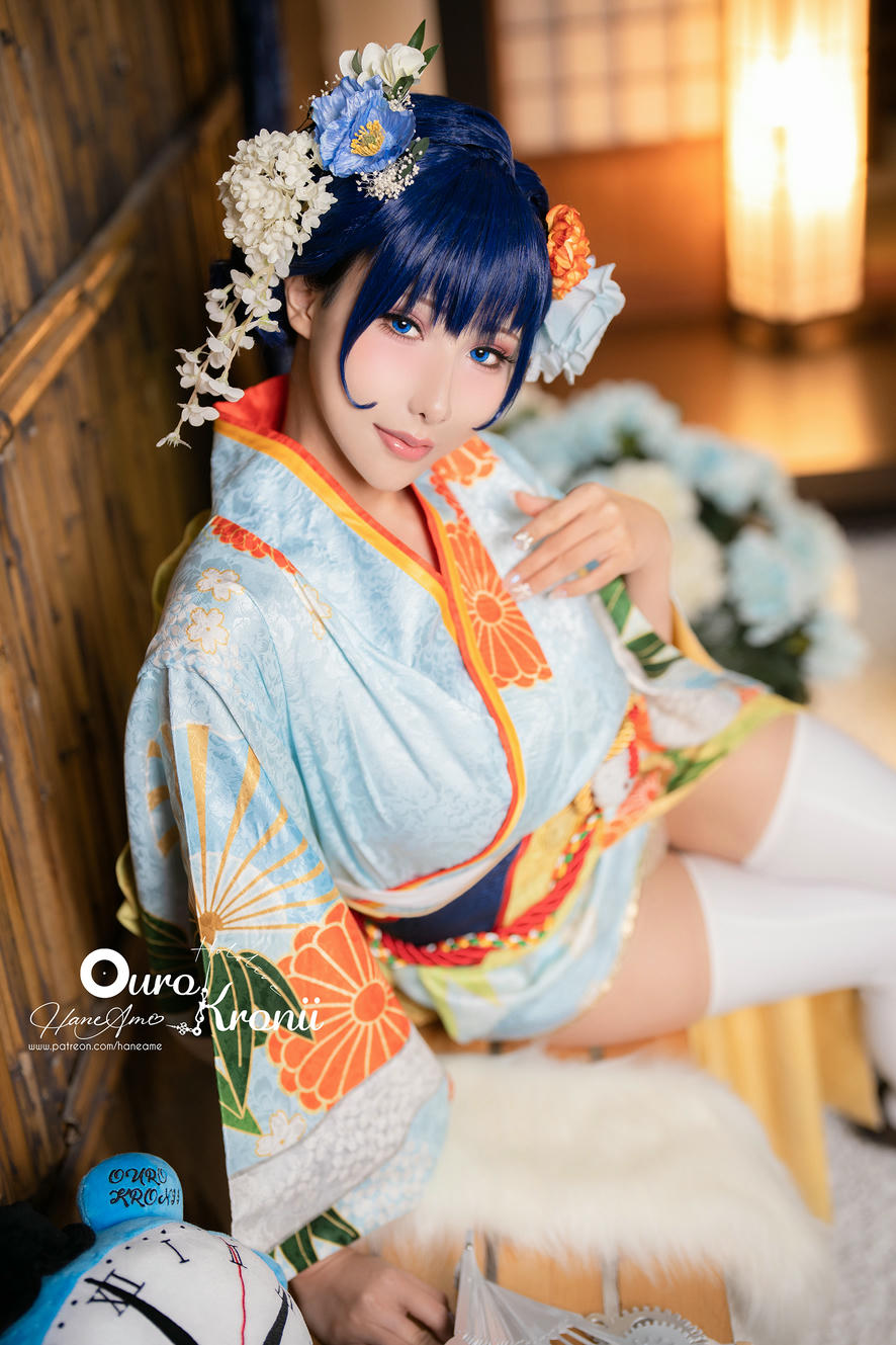 HaneAme雨波 NO.213 Hololive_ Kronii _ Photobook ＿時間寫真書 [110P-405MB]-2.Kimono_第2集