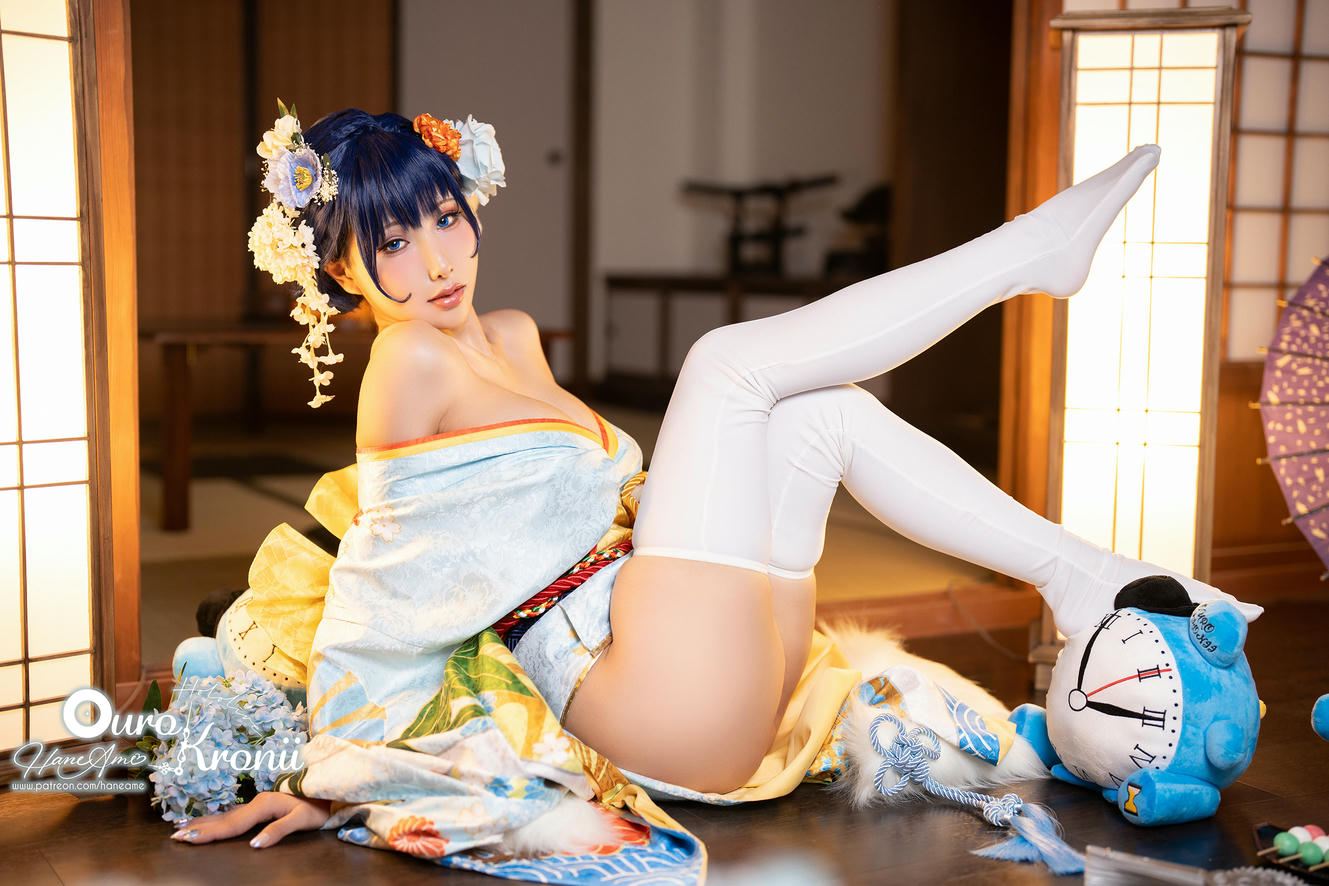 HaneAme雨波 NO.213 Hololive_ Kronii _ Photobook ＿時間寫真書 [110P-405MB]-2.Kimono_第1集