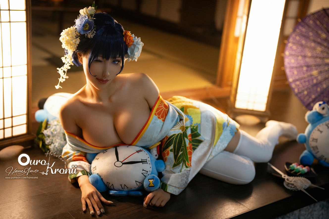 HaneAme雨波 NO.213 Hololive_ Kronii _ Photobook ＿時間寫真書 [110P-405MB]-2.Kimono_第1集