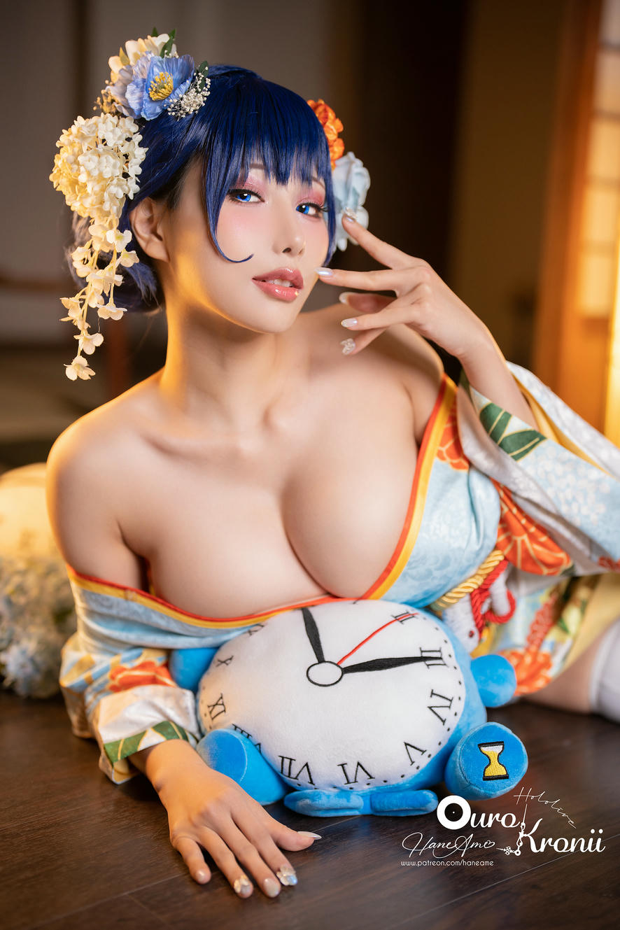 HaneAme雨波 NO.213 Hololive_ Kronii _ Photobook ＿時間寫真書 [110P-405MB]-2.Kimono_第1集