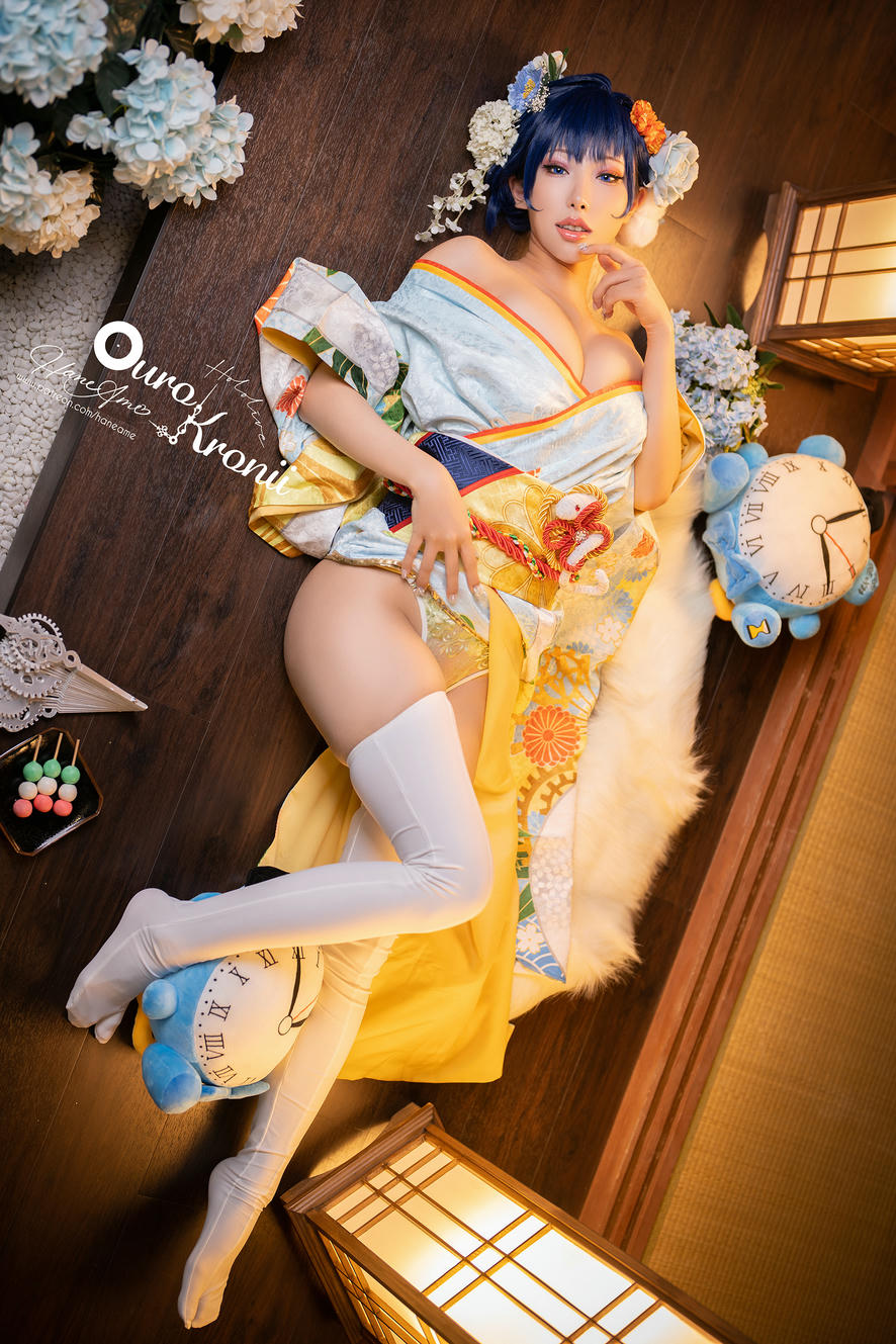 HaneAme雨波 NO.213 Hololive_ Kronii _ Photobook ＿時間寫真書 [110P-405MB]-2.Kimono_第1集