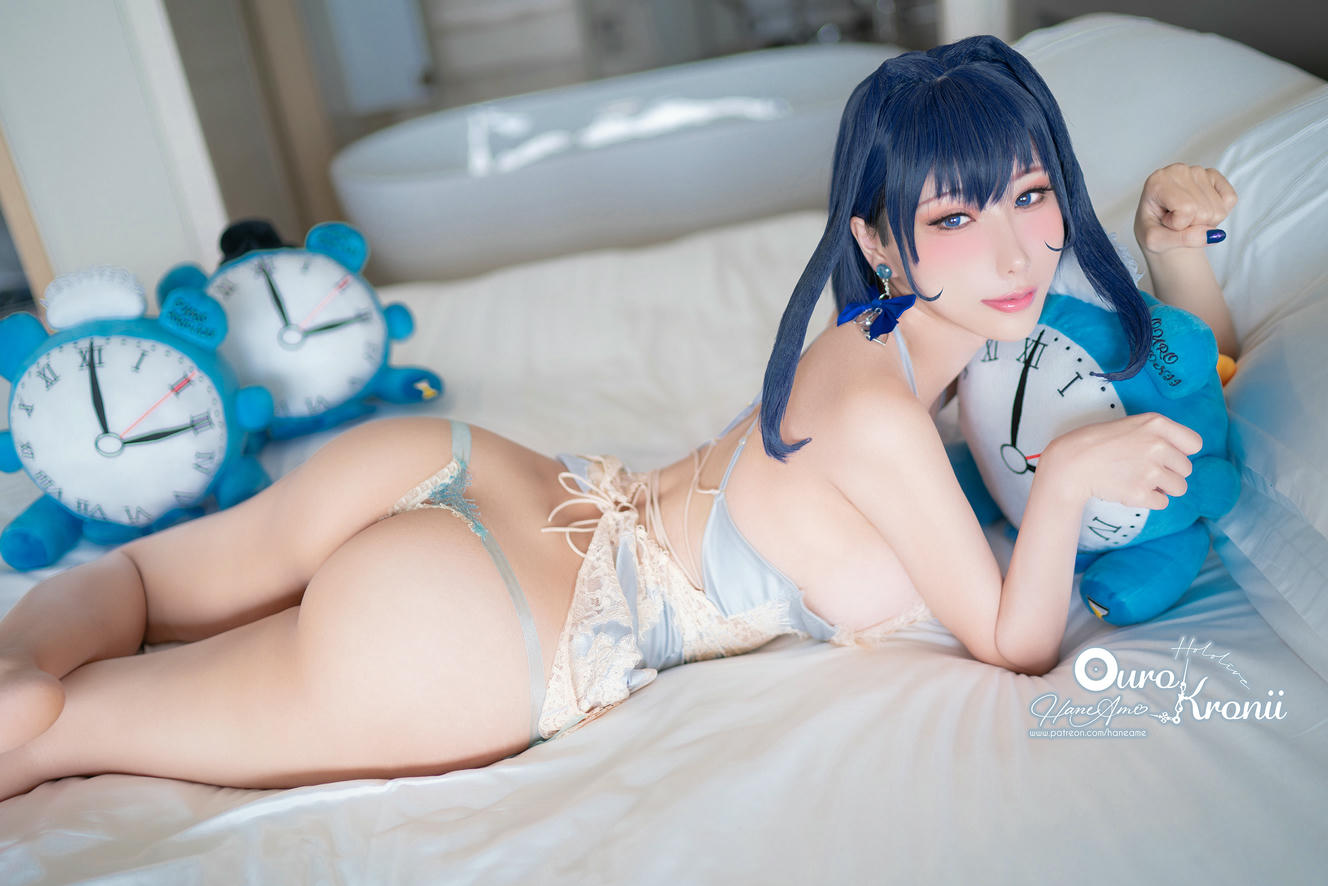 HaneAme雨波 NO.213 Hololive_ Kronii _ Photobook ＿時間寫真書 [110P-405MB]-4.Pajama_第2集