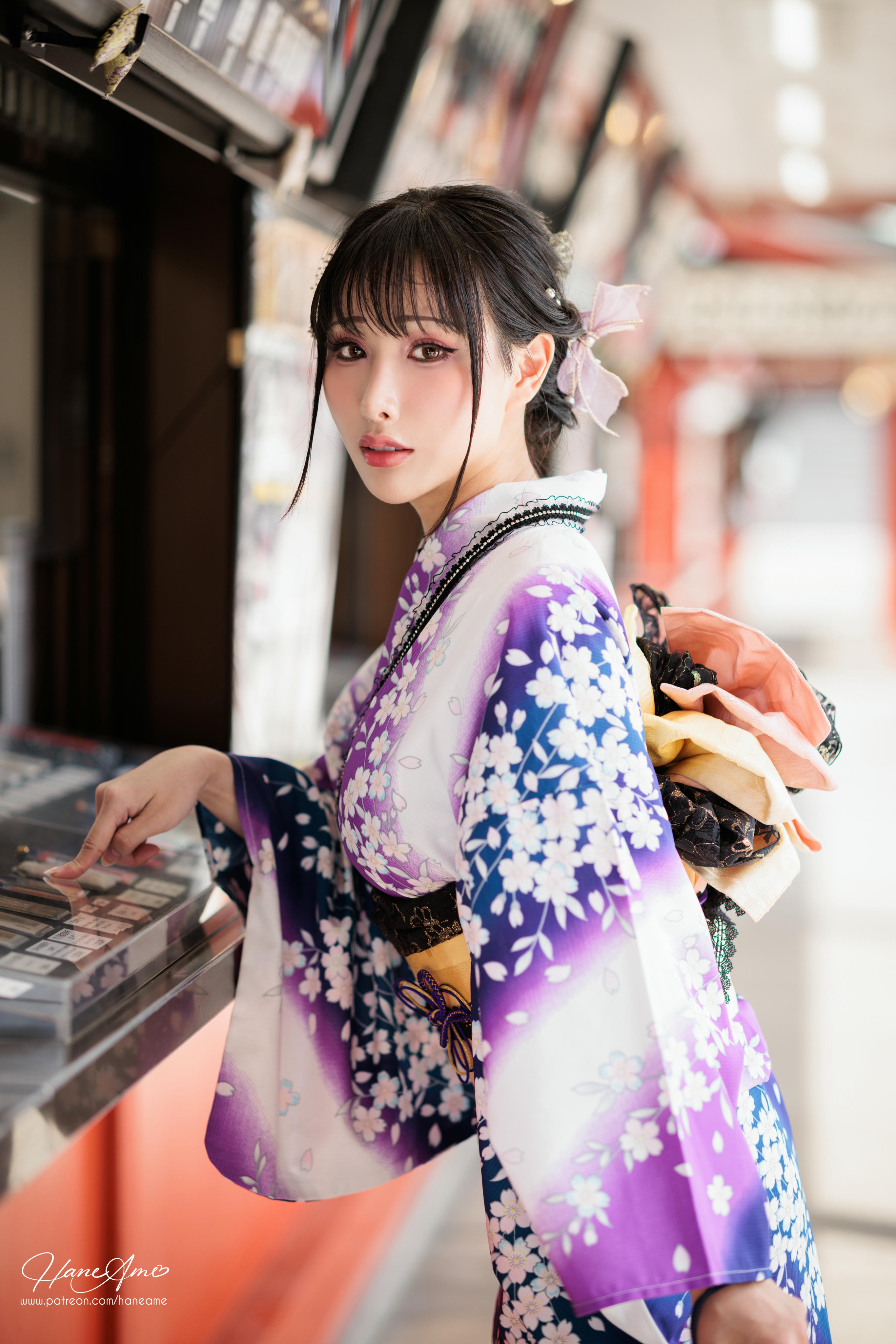 HaneAme雨波 NO.228 新年紫羅蘭浴衣 [110P 1.7GB]_第3集