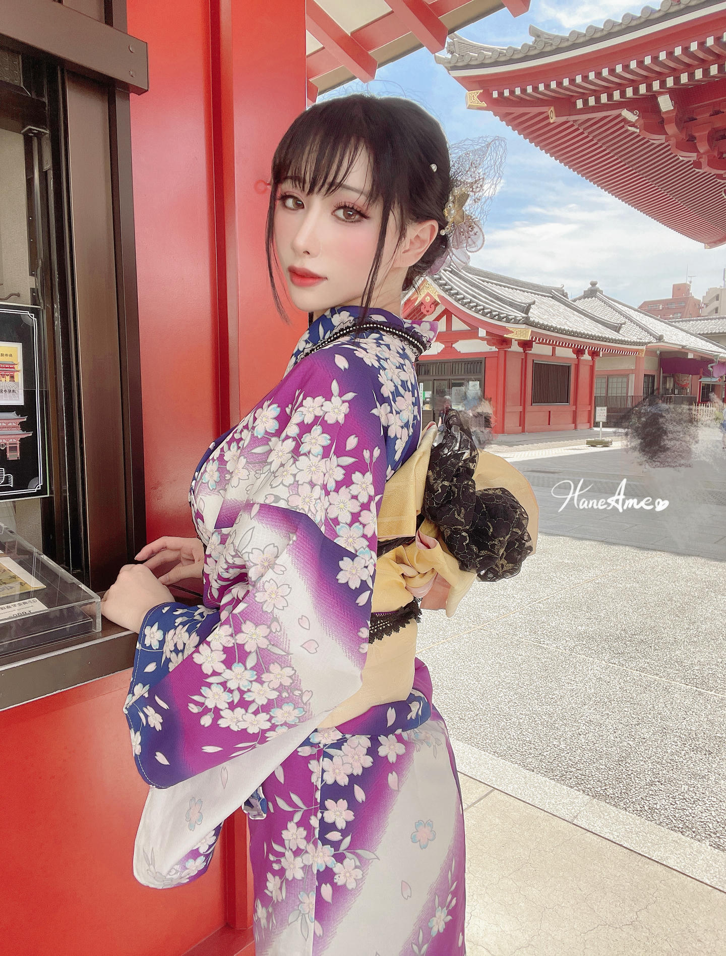 HaneAme雨波 NO.228 新年紫羅蘭浴衣 [110P 1.7GB]_第5集