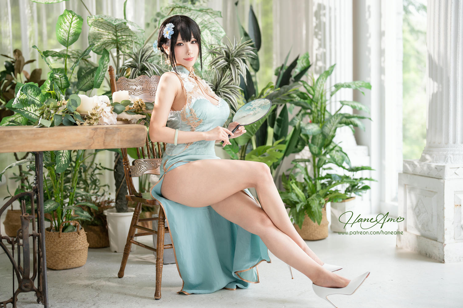 HaneAme雨波 NO.246 Original Jade Qipao 绿韵旗袍 [30P 240MB]_第2集