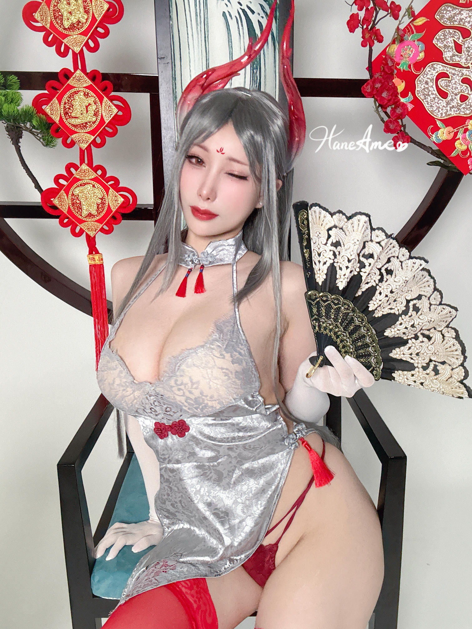 HaneAme雨波 NO.292 Original_Dragon Qipao_銀寅龍姬 [29P 219MB]_第2集
