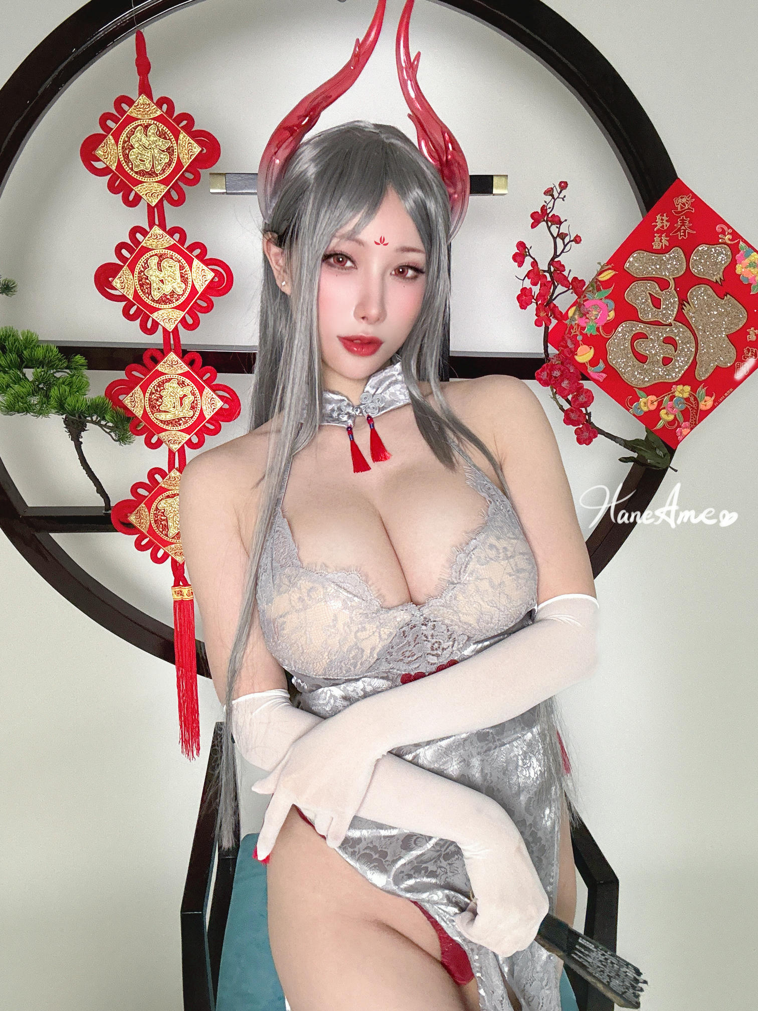 HaneAme雨波 NO.292 Original_Dragon Qipao_銀寅龍姬 [29P 219MB]_第2集