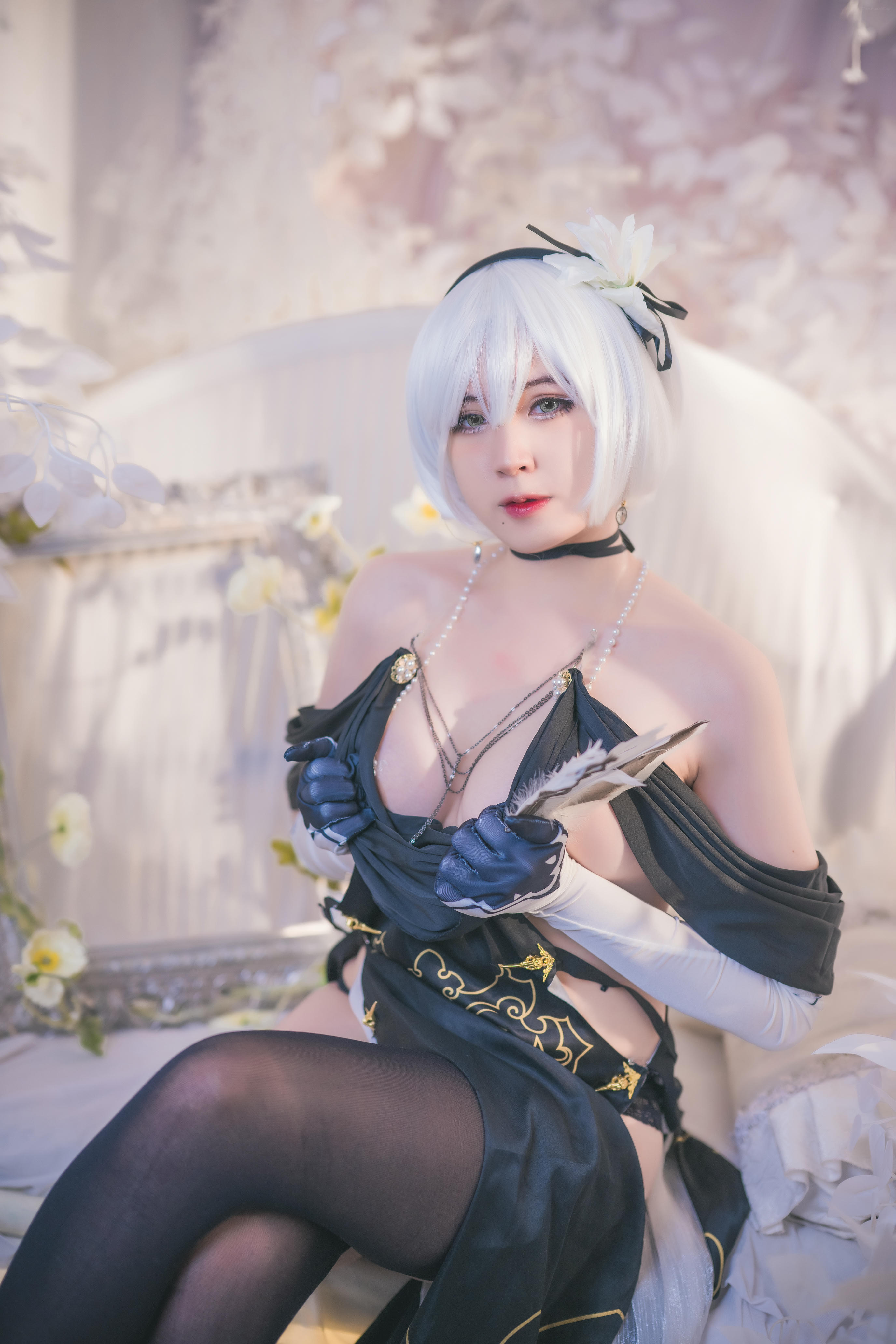 奈奈紀(@Hatori Sama)奈奈纪-2023-04-15_2B Nightdress _ fan art version 10P (Patreon)_00_第1集