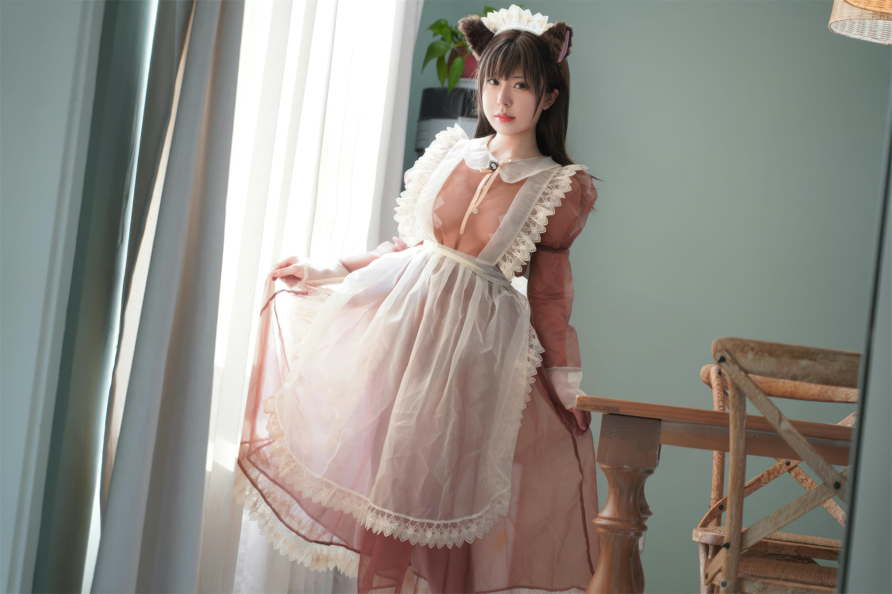 虎森森 NO.042 棕色透明女仆[35P-229.2M]_第1集