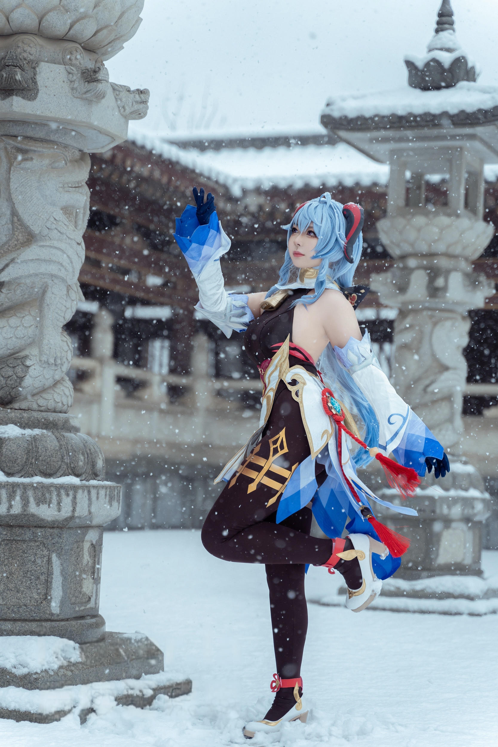 虎森森 NO.046 原神 甘雨 雪景[42P 298.2M]_第2集