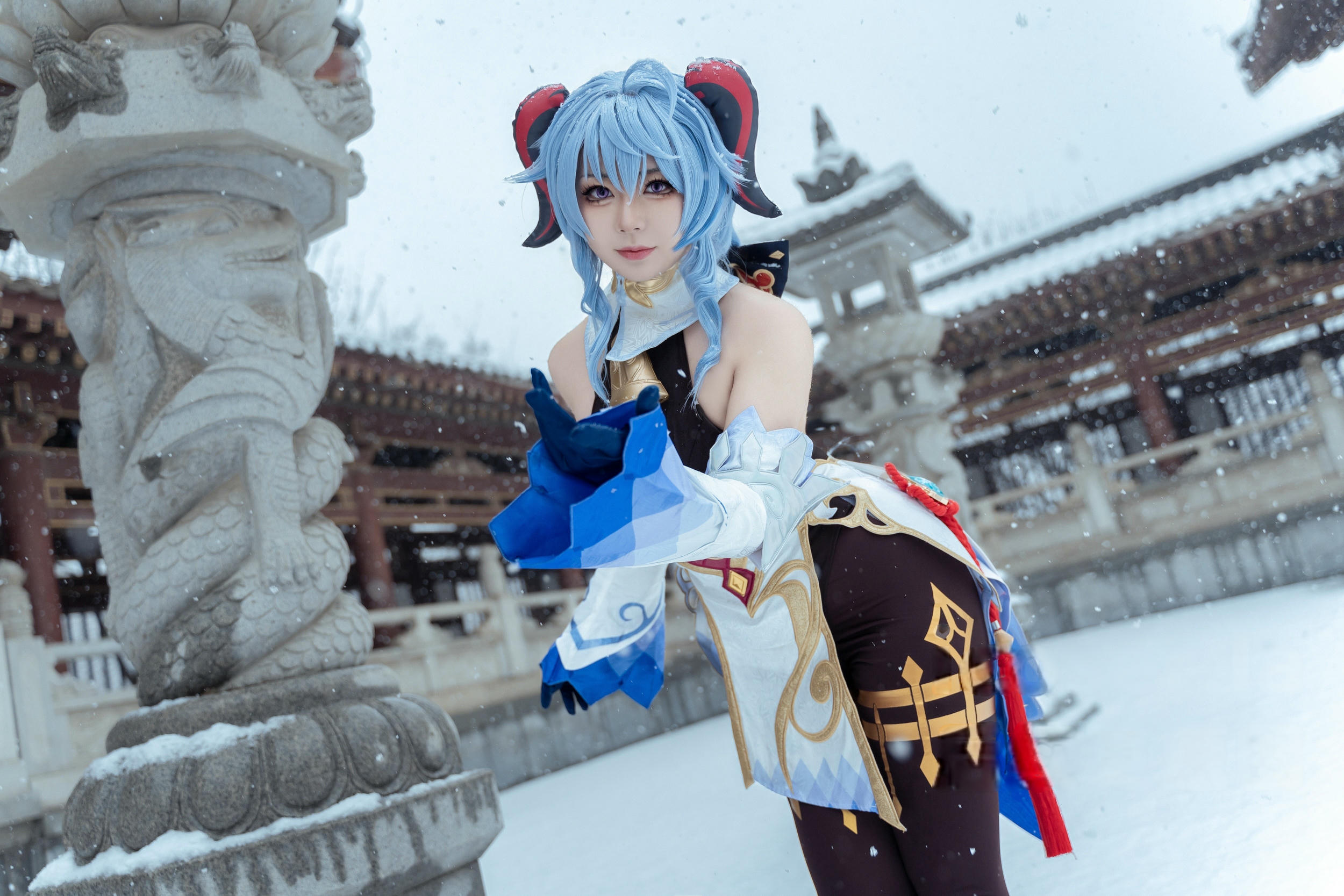 虎森森 NO.046 原神 甘雨 雪景[42P 298.2M]_第2集