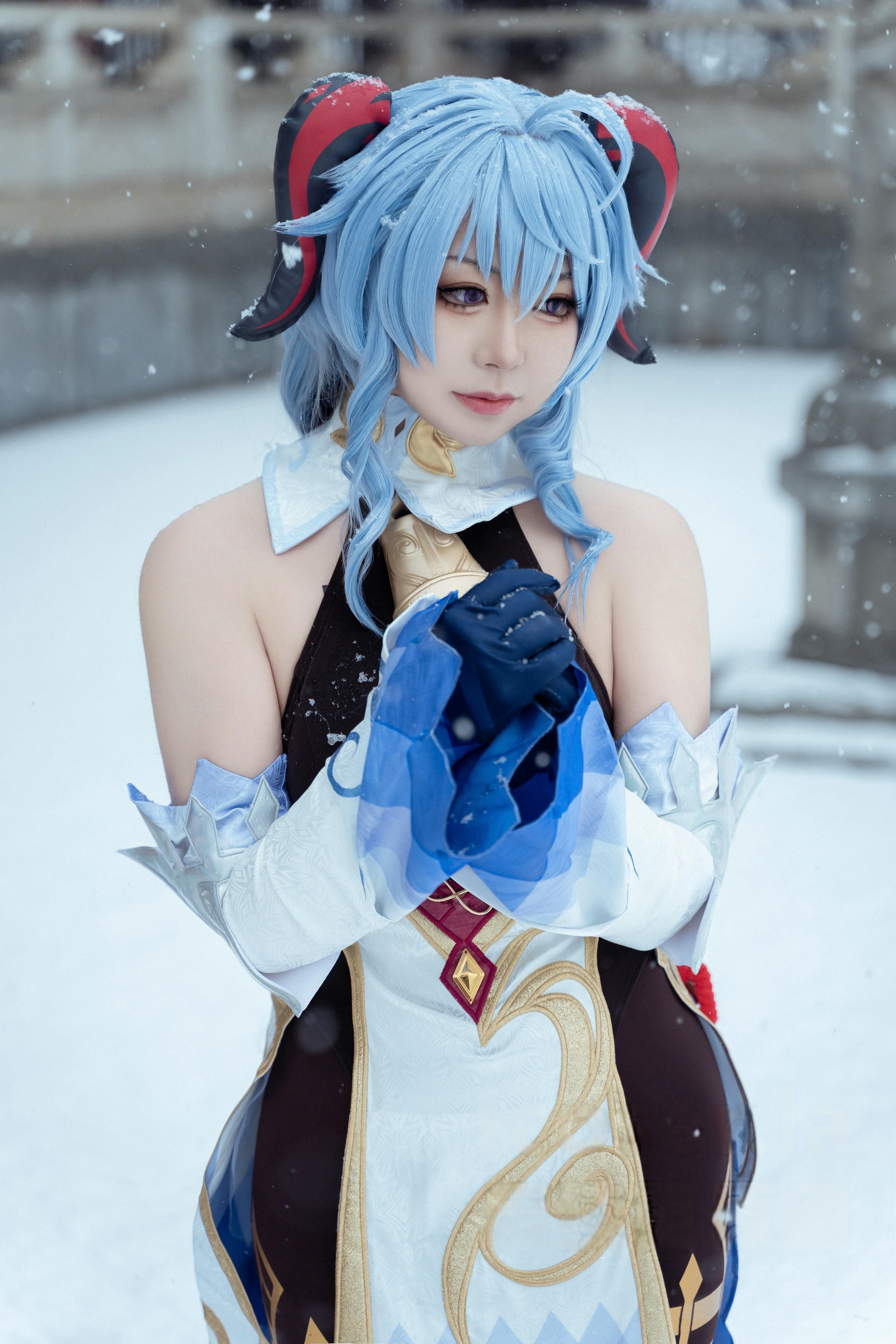 虎森森 NO.046 原神 甘雨 雪景[42P 298.2M]_第2集