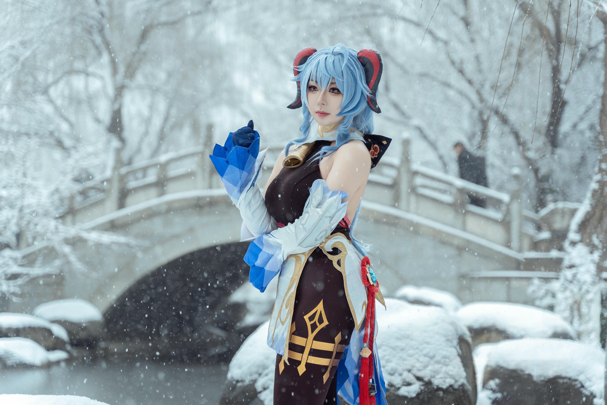 虎森森 NO.046 原神 甘雨 雪景[42P 298.2M]_第2集