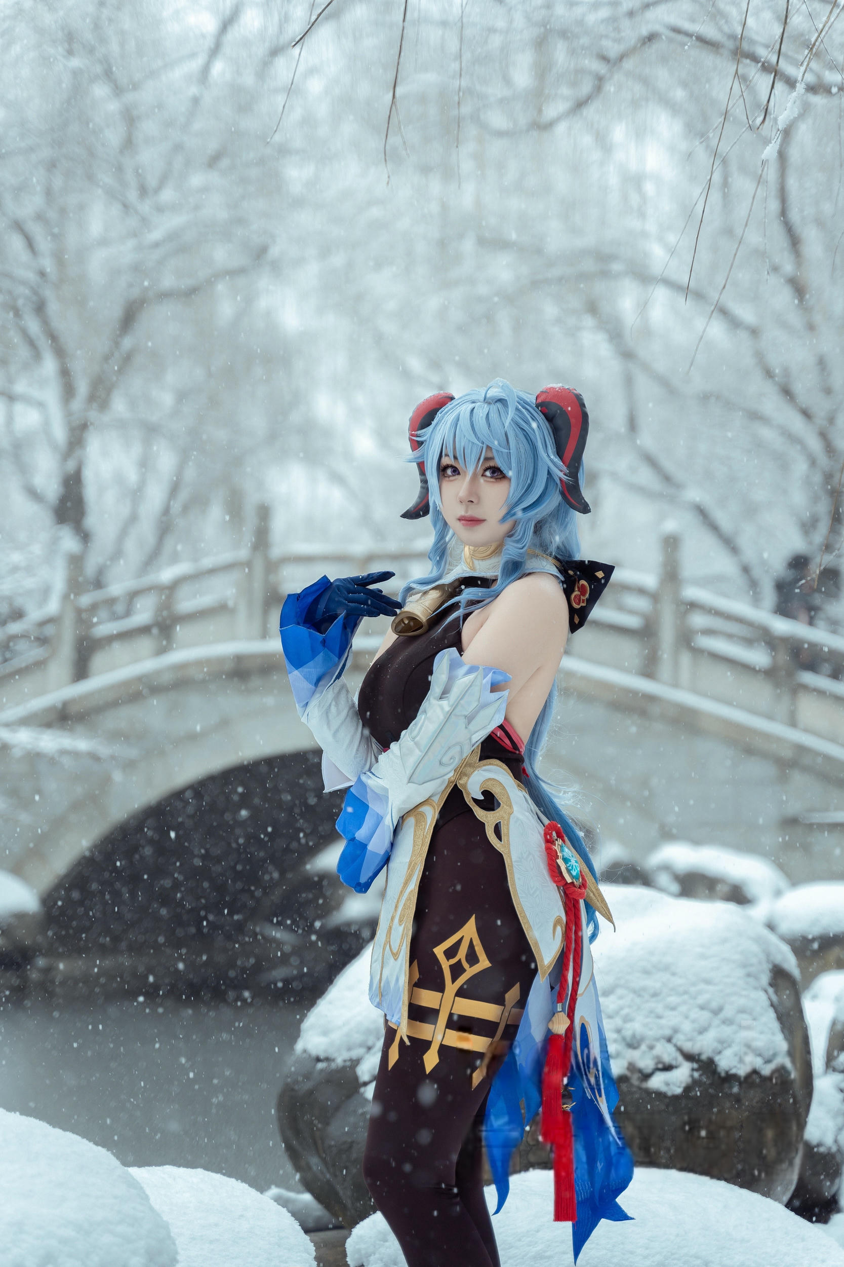 虎森森 NO.046 原神 甘雨 雪景[42P 298.2M]_第2集