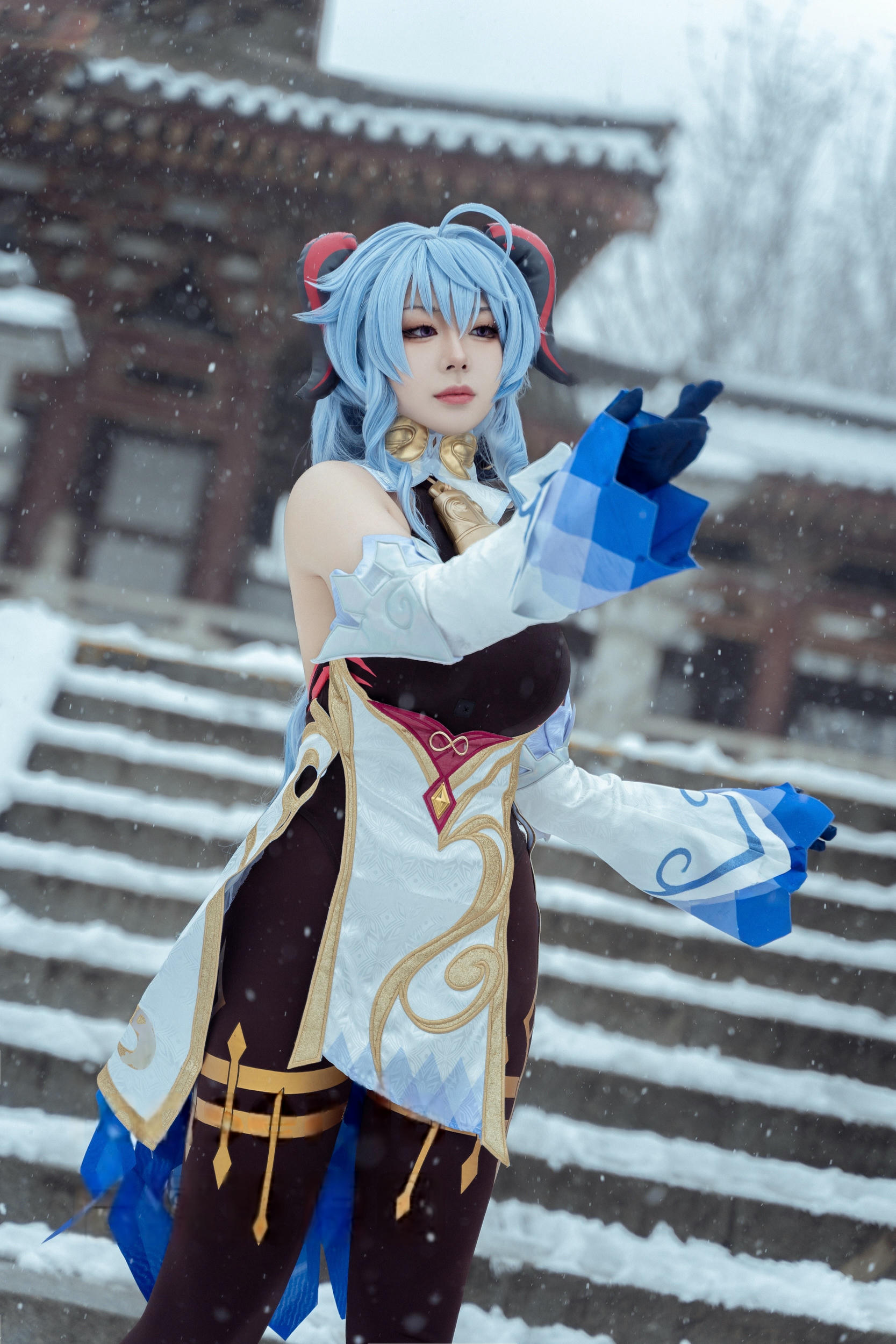 虎森森 NO.046 原神 甘雨 雪景[42P 298.2M]_第3集