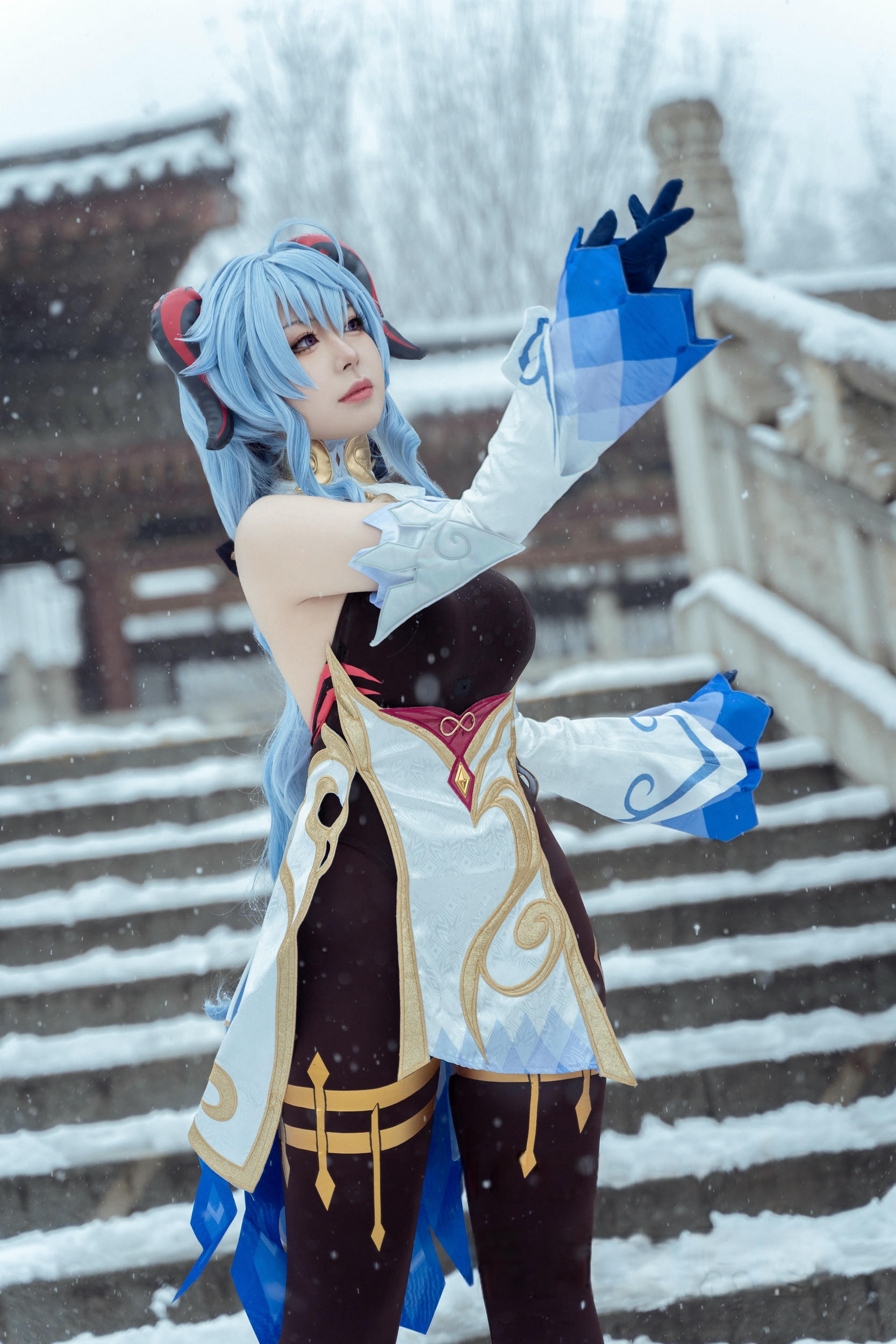 虎森森 NO.046 原神 甘雨 雪景[42P 298.2M]_第3集