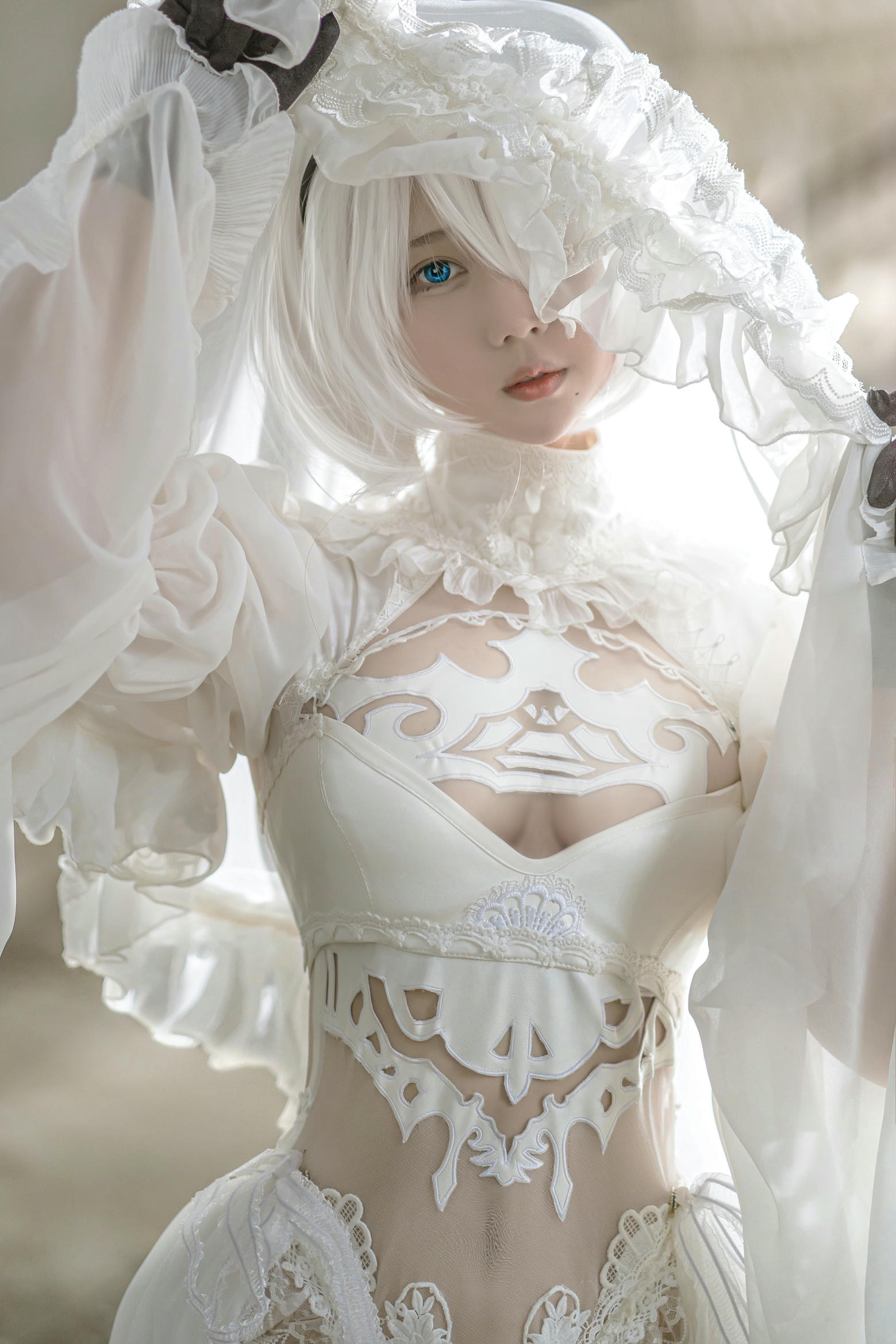 镜酱 NO.001 2B白色婚纱 [13P 168MB]_第1集