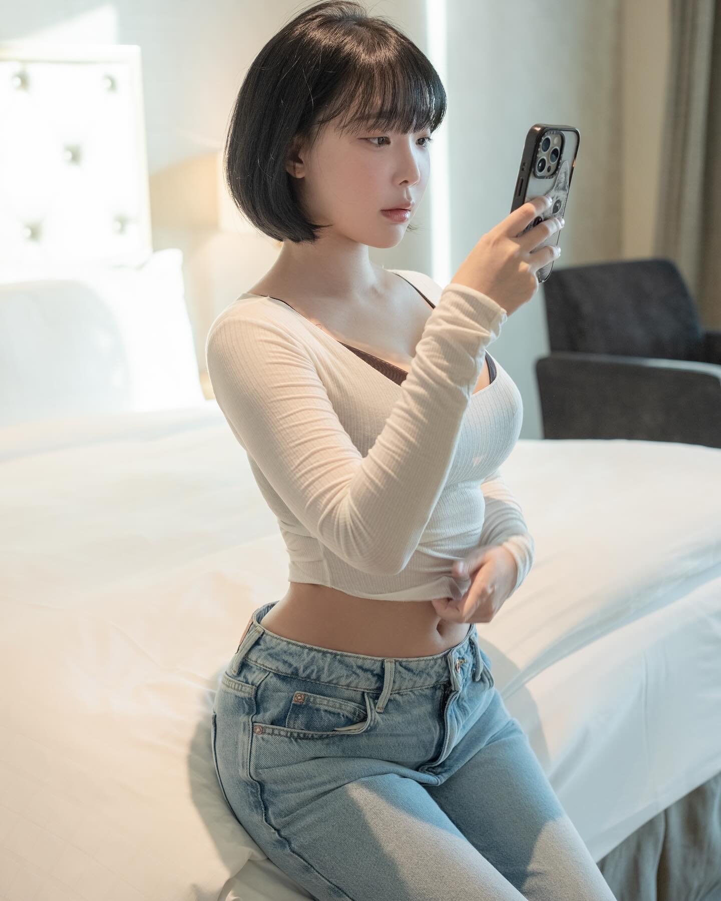 姜仁卿 NO.124 White T Shirt and Jeans Concept [20P 72MB]_第1集